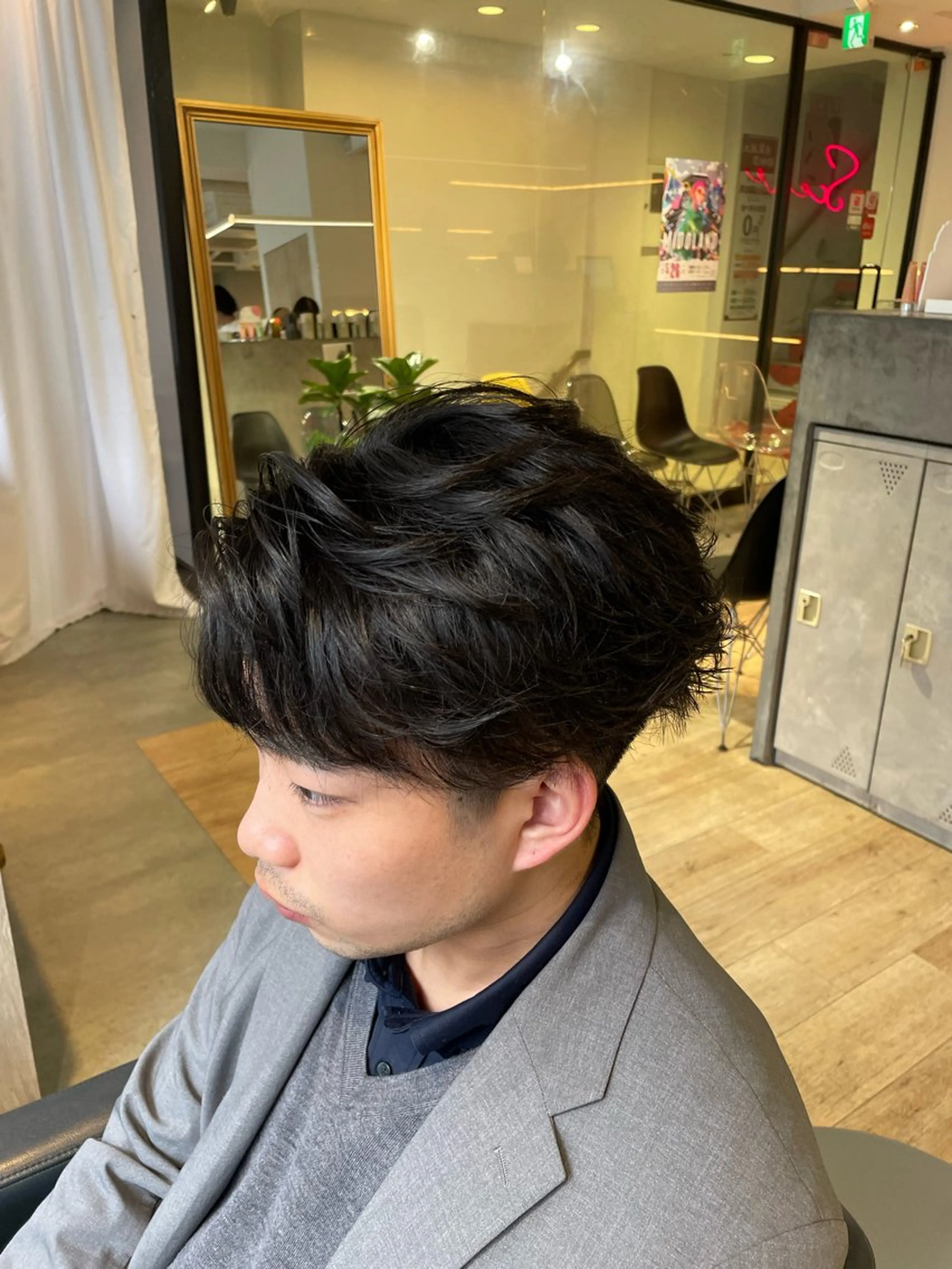 ショート ショートヘア メンズパーマ梅田 ・川副史晶のヘアスタイル