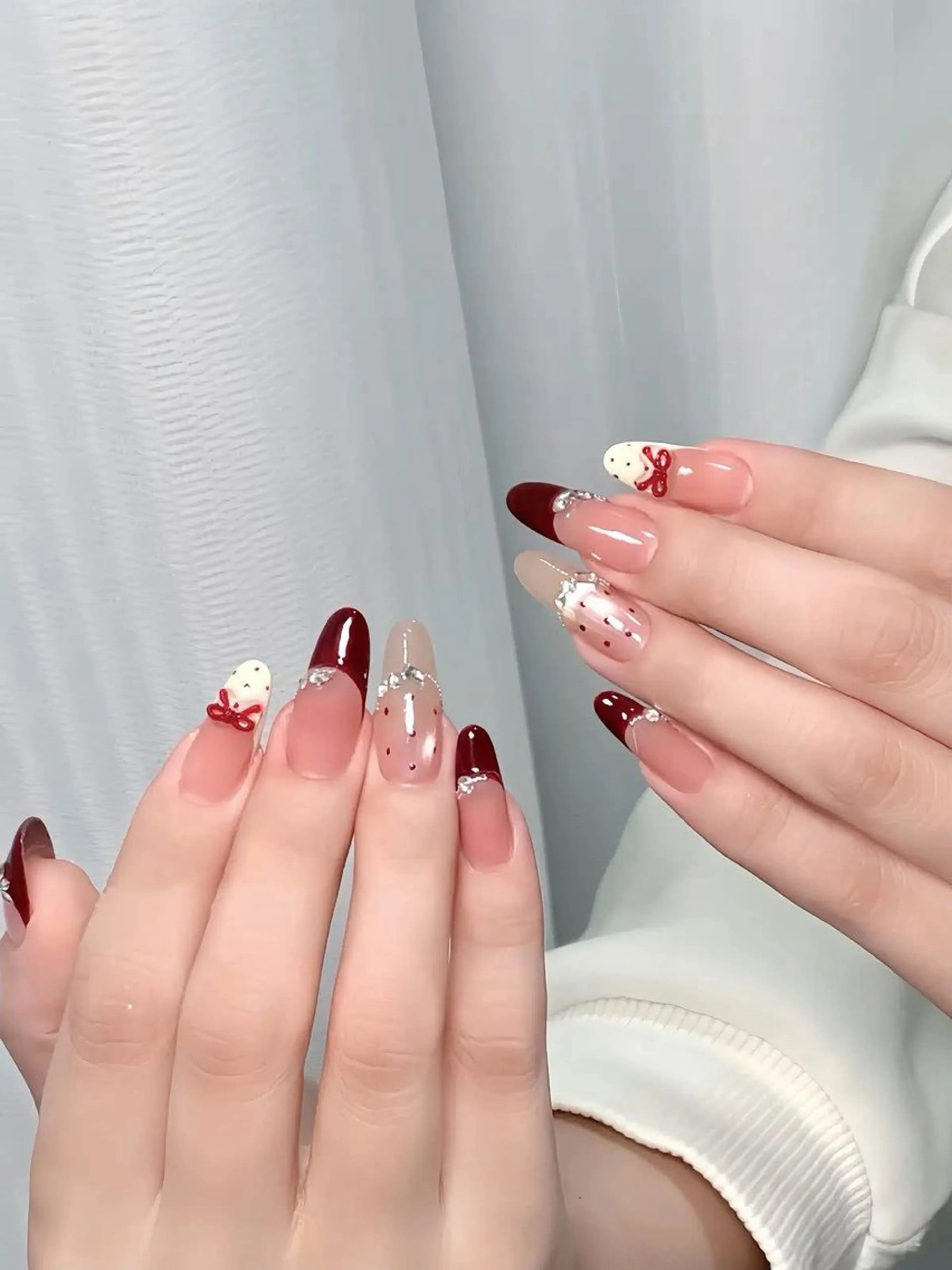 ネイル チークネイル フットネイル フレンチネイル グラデーション 韓国ネイル YUKI NAILのネイルデザイン