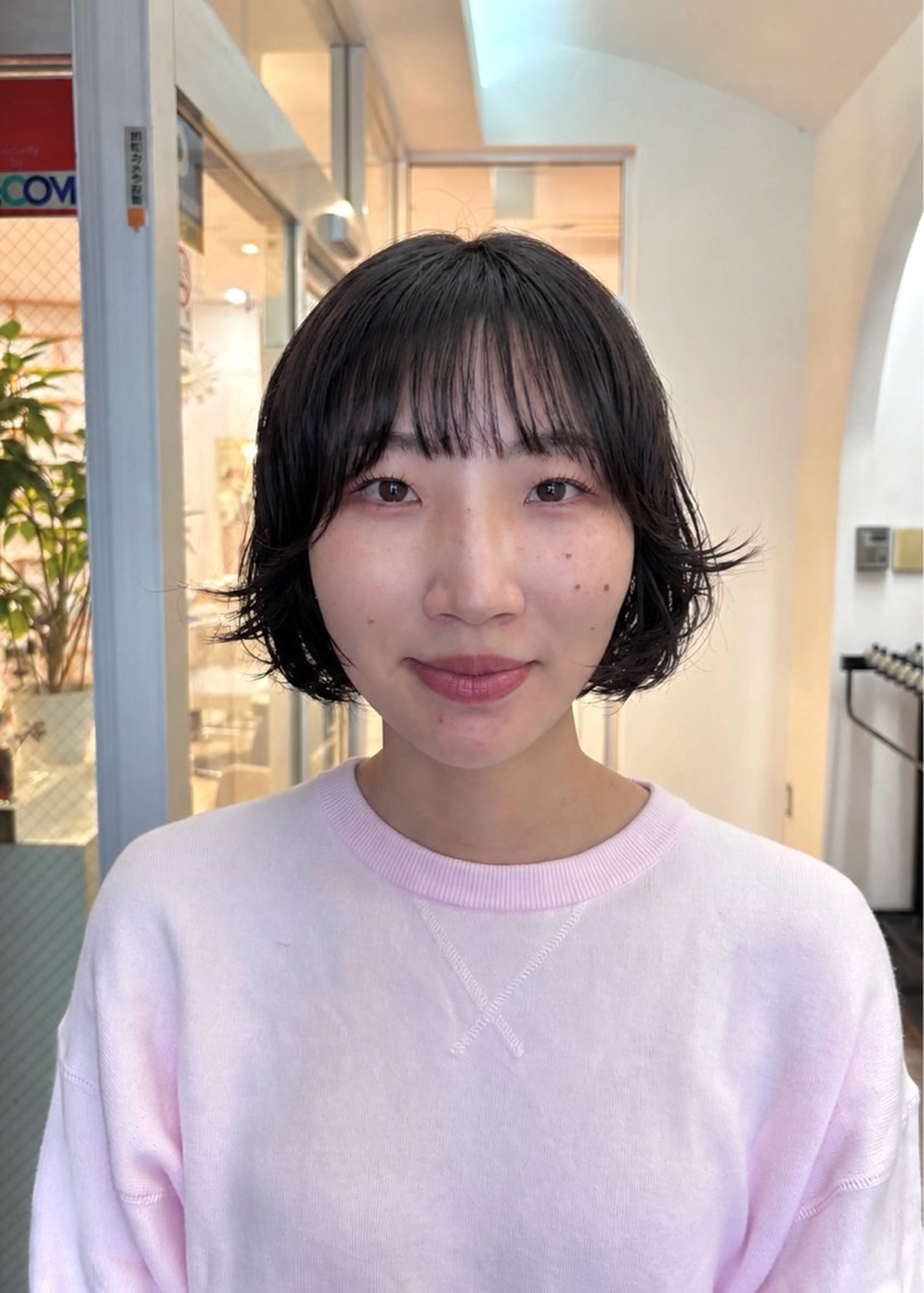 ショート パーマ ボブ カット パーマ トリートメント かどた はるなのヘアスタイル