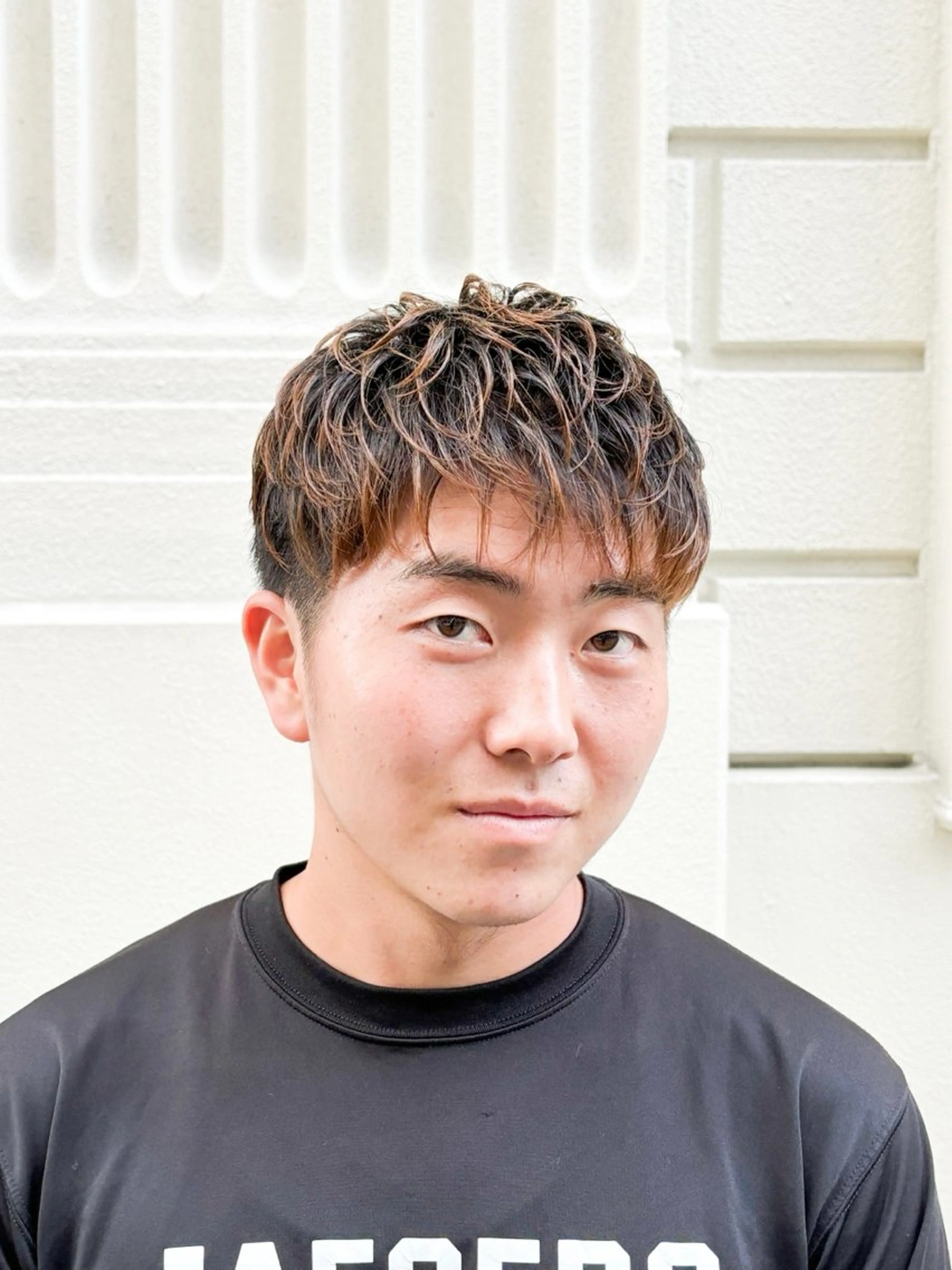 ショート カラー メンズ アッシュ アッシュブラウン ブラウンカラー グラデーションカラー カット ヘアカラー 三宮メンズカット ヨシイッキのヘアスタイル