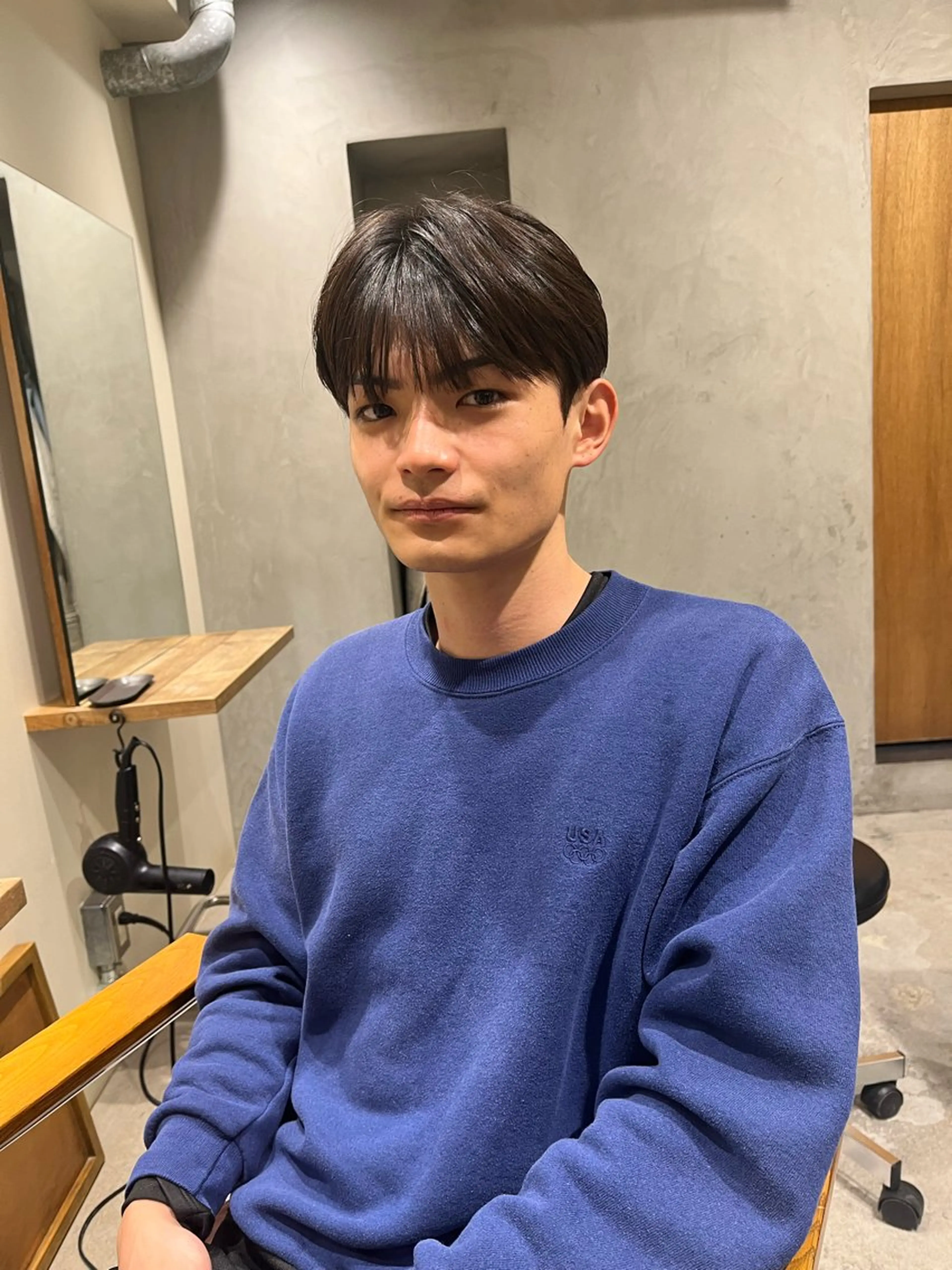 メンズ ダウンパーマ メンズ韓国風 マッシュ メンズパーマ シースルーマッシュ カット パーマ 縮毛矯正 トリートメント 🦮shiori アイドルオタク🦮のヘアスタイル