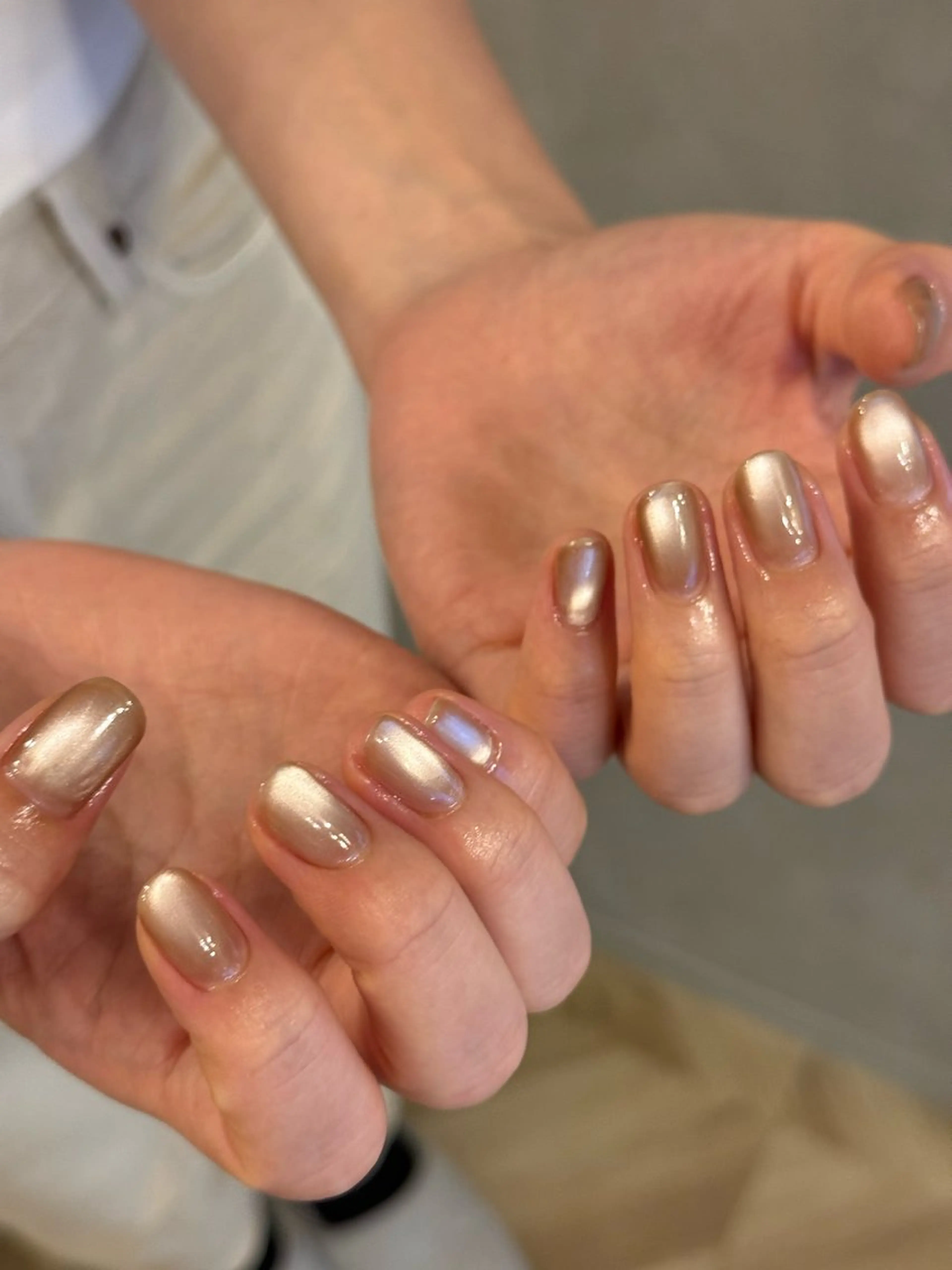 ネイル マグネットネイル マグネットワンカラー オフィスネイル ワンカラーネイル ハンドネイル filonnail asukaのネイルデザイン