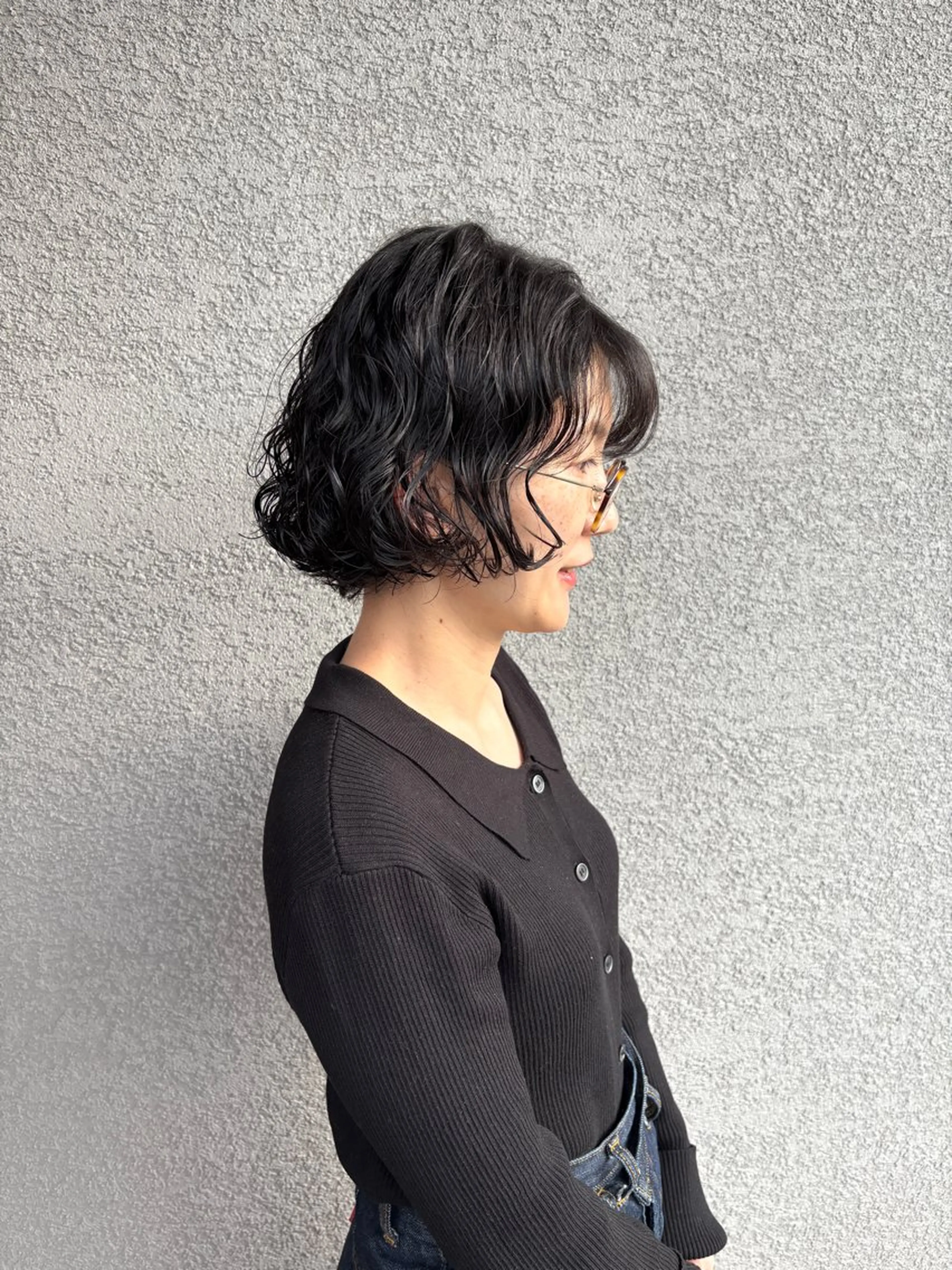 ショート パーマ ボブ 堀本 隆太のヘアスタイル