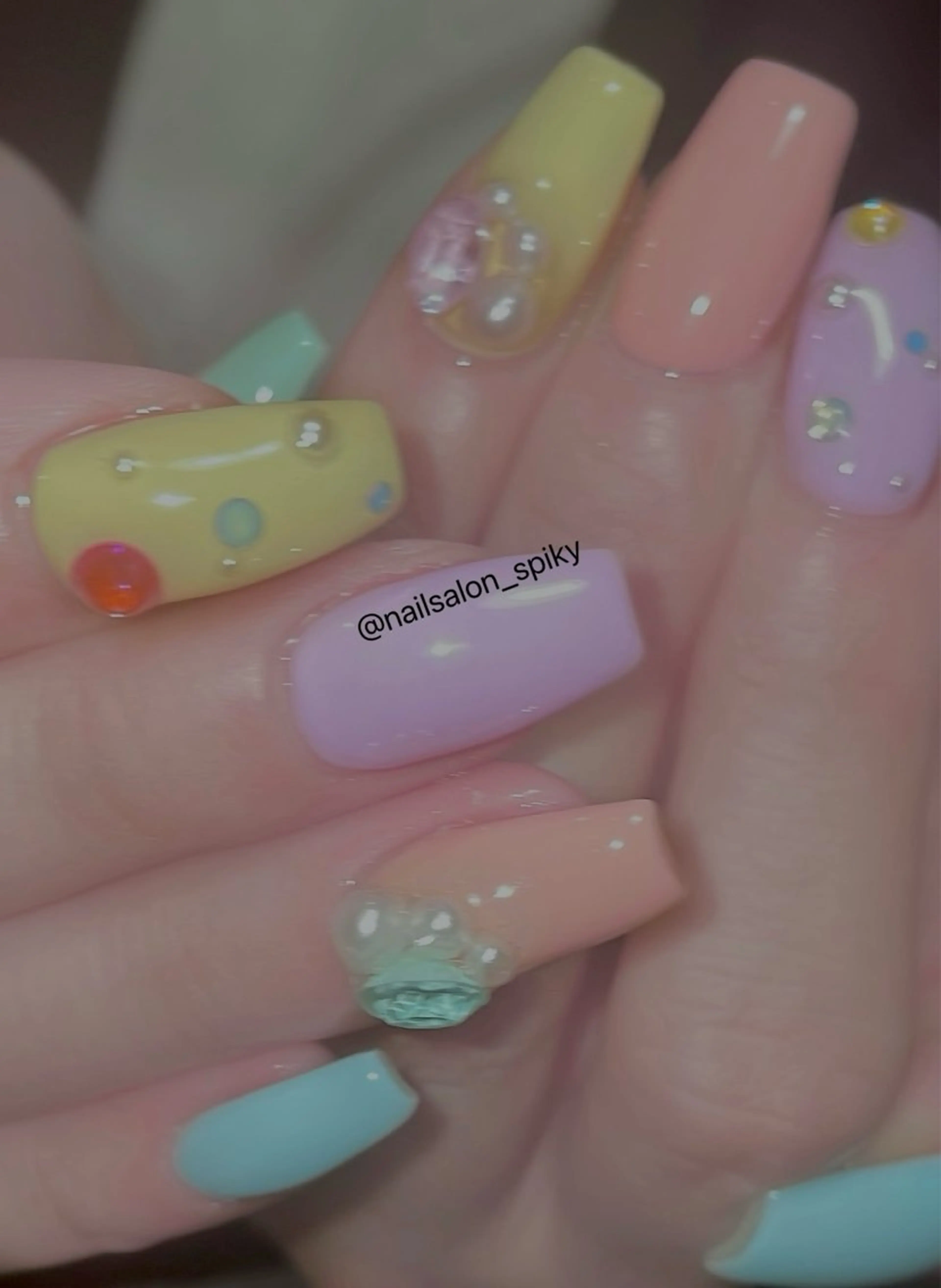 ネイル Spiky とうげ ふうかのネイルデザイン