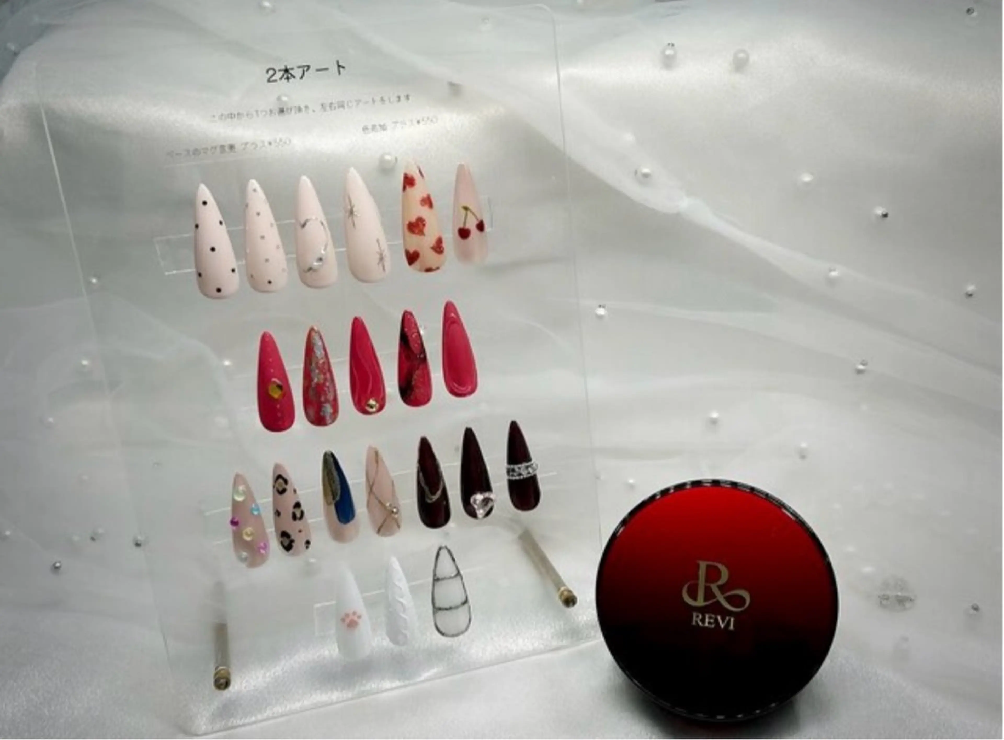 ワンカラーorラメグラorカラグラorフレンチ+2本アート※オフありの写真