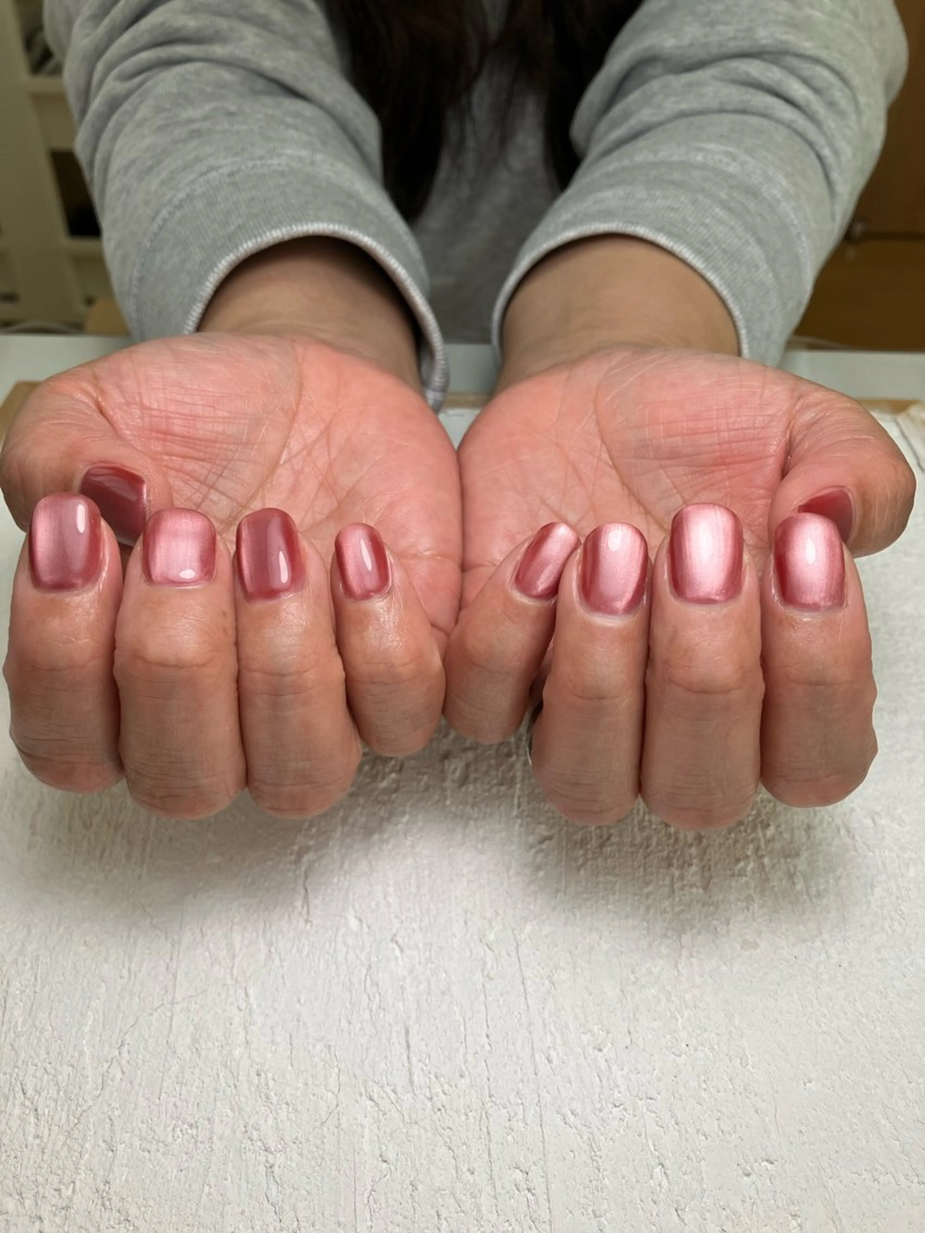 ネイル マグネットネイル マグネットワンカラー ワンカラーネイル nail salon Bloom所属・自宅サロンBloom 橋本のネイルデザイン