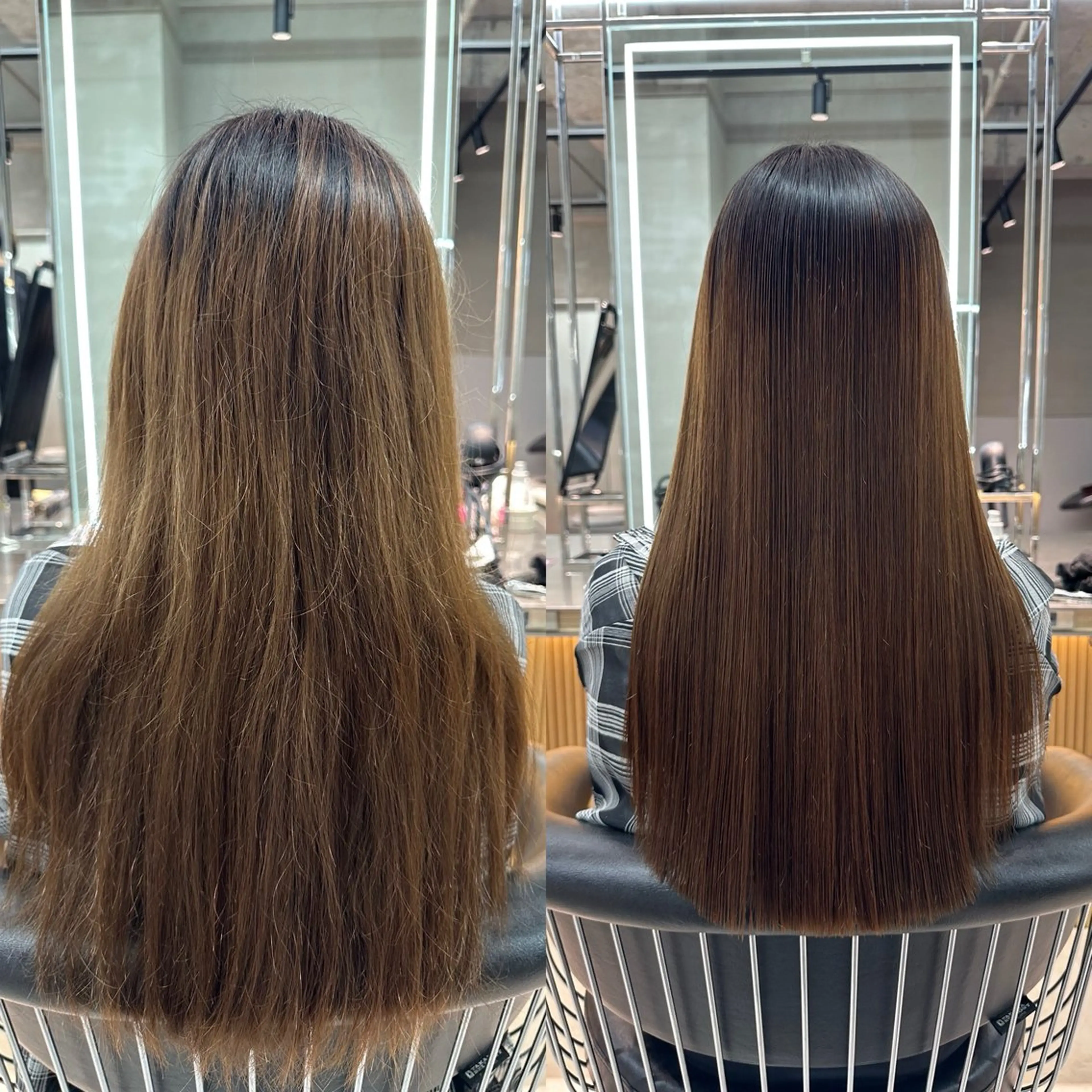 ロング カット 縮毛矯正 トリートメント ✨髪質改善特化✨副 店長椎葉信乃介のヘアスタイル