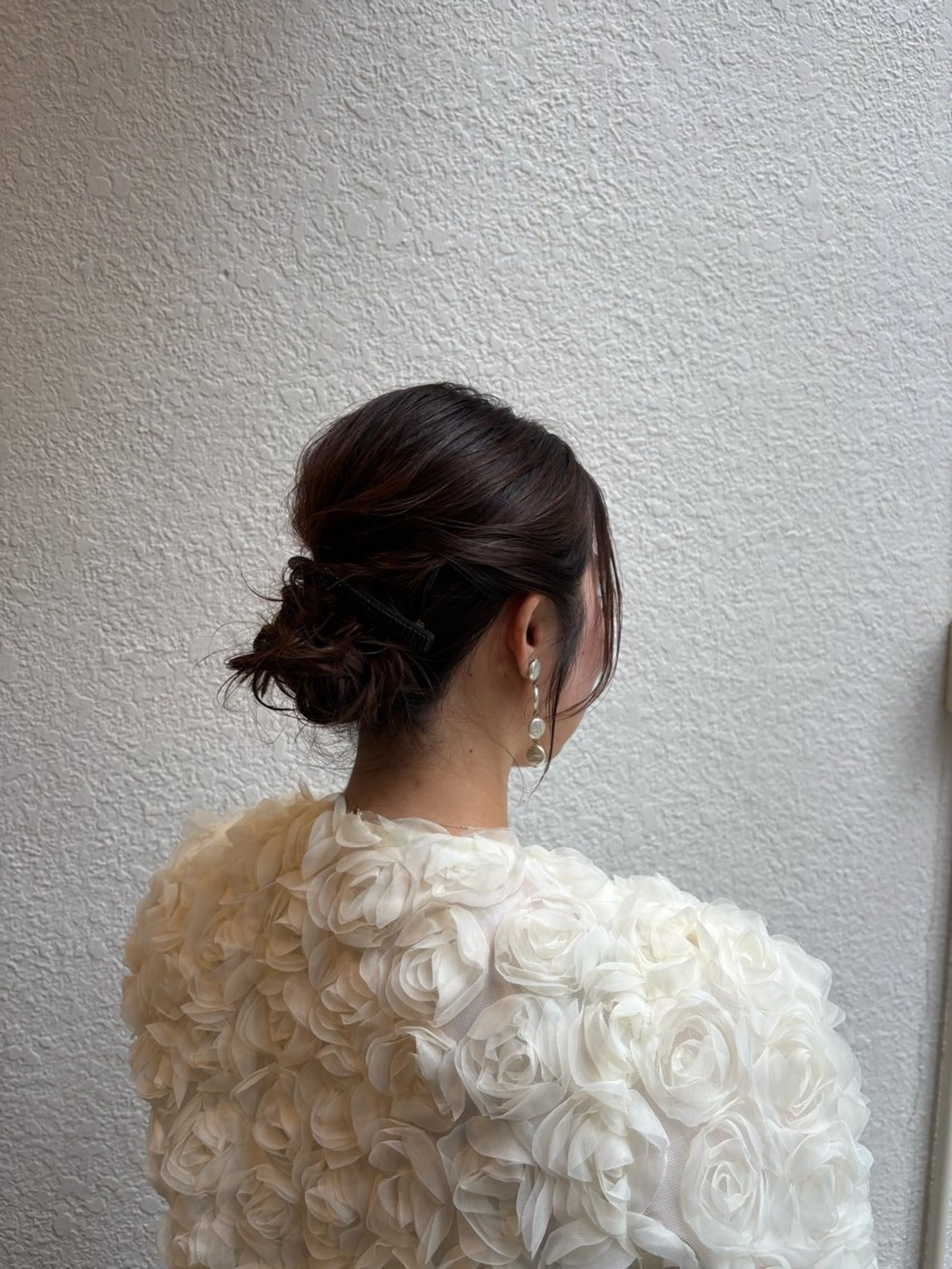 ミディアム ヘアセット 透明感カラー♡はるか 髪質改善ボブレイヤーのヘアスタイル