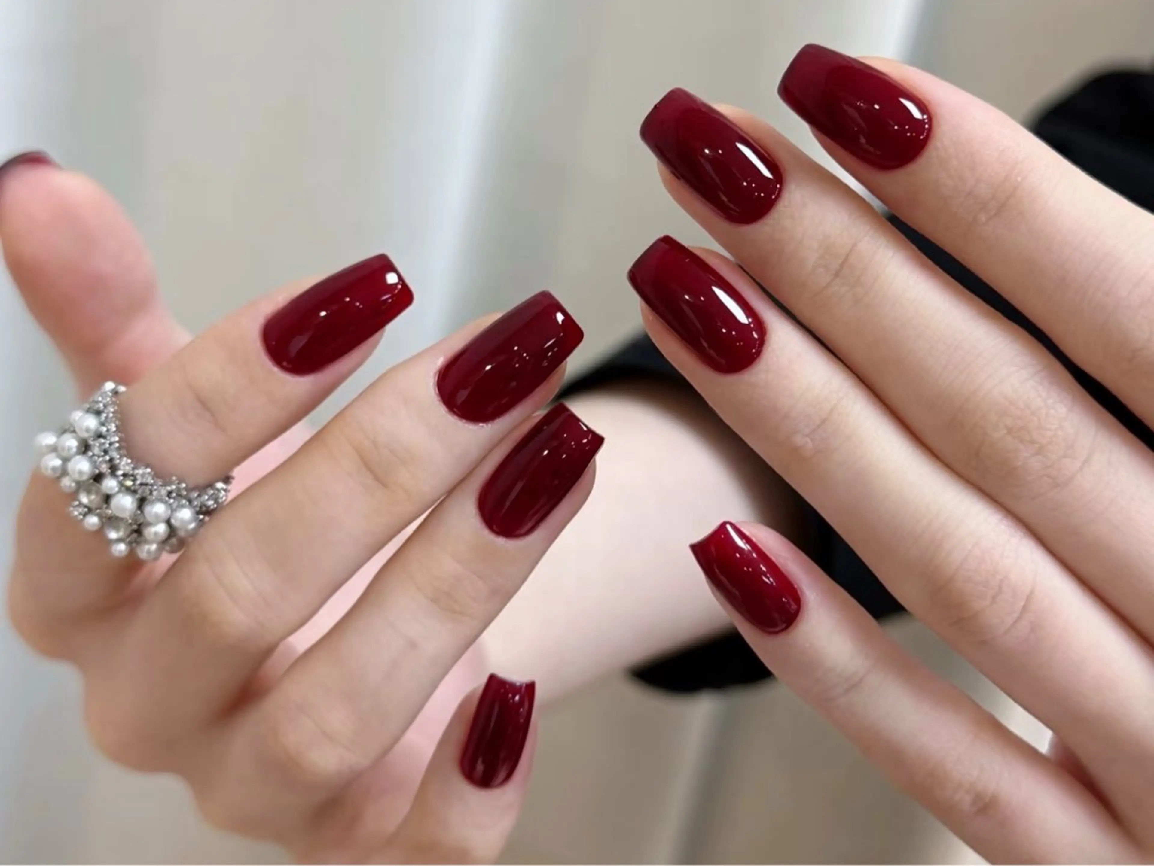 ネイル アートネイル オーロラネイル チークネイル フレンチネイル ガラスフレンチ ハンドネイル 🎀🎀YooLi Nail Salonのネイルデザイン