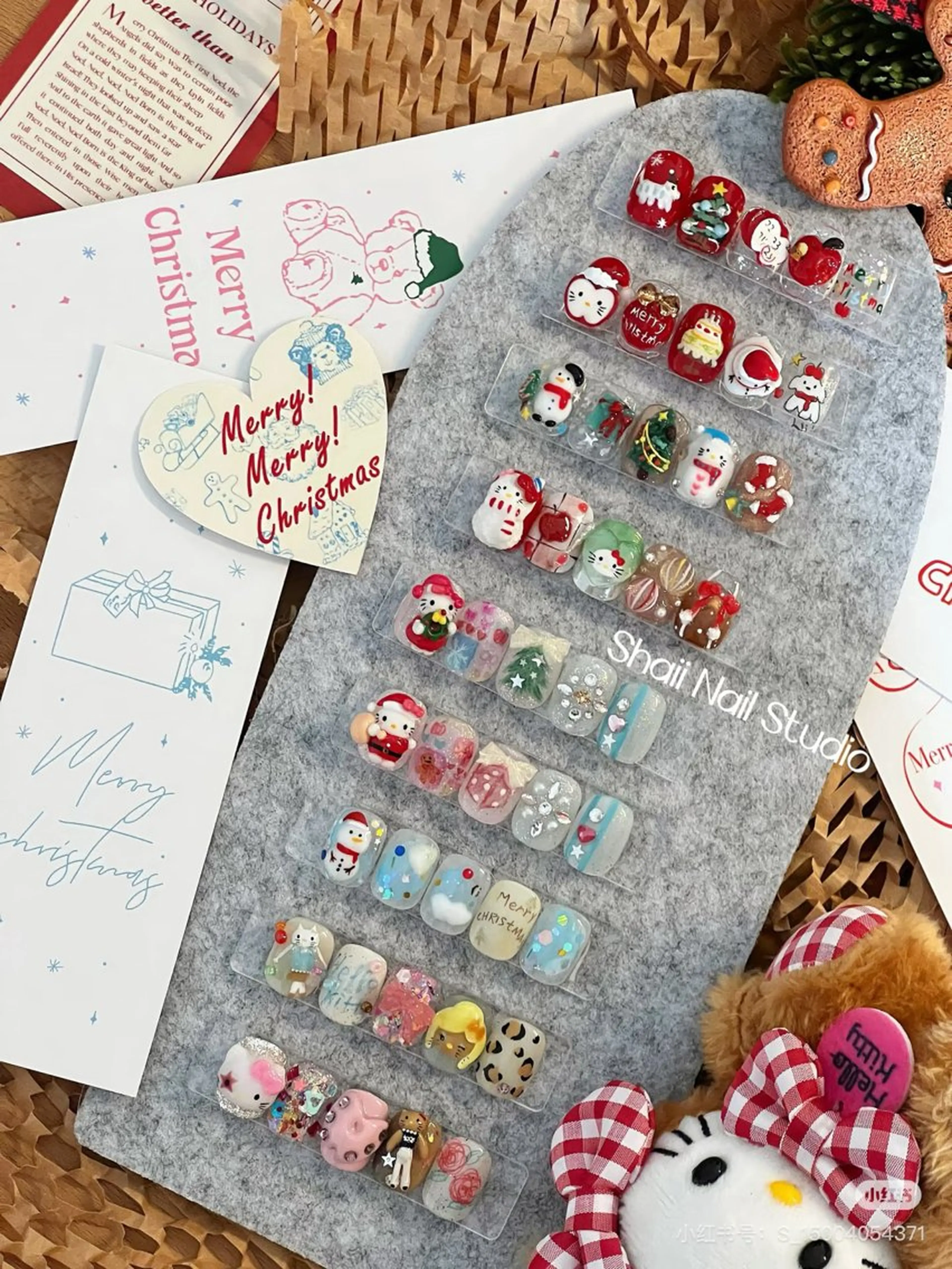 ネイル 冬ネイル クリスマス 美人計ネイルサロン所属・中山 美月のネイルデザイン