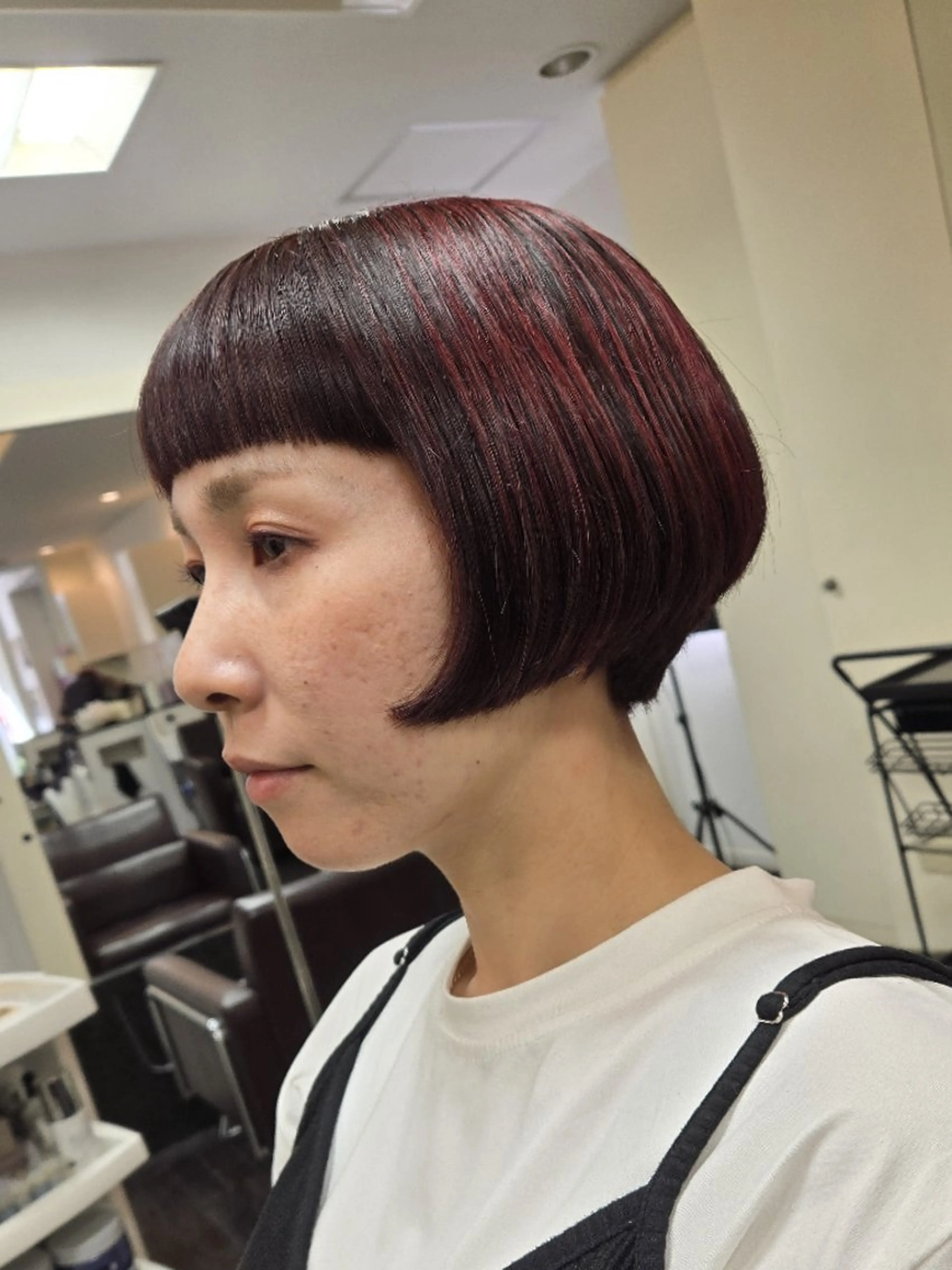 ショート カラー ボブ カット ヘアカラー 遠藤 史秋のヘアスタイル