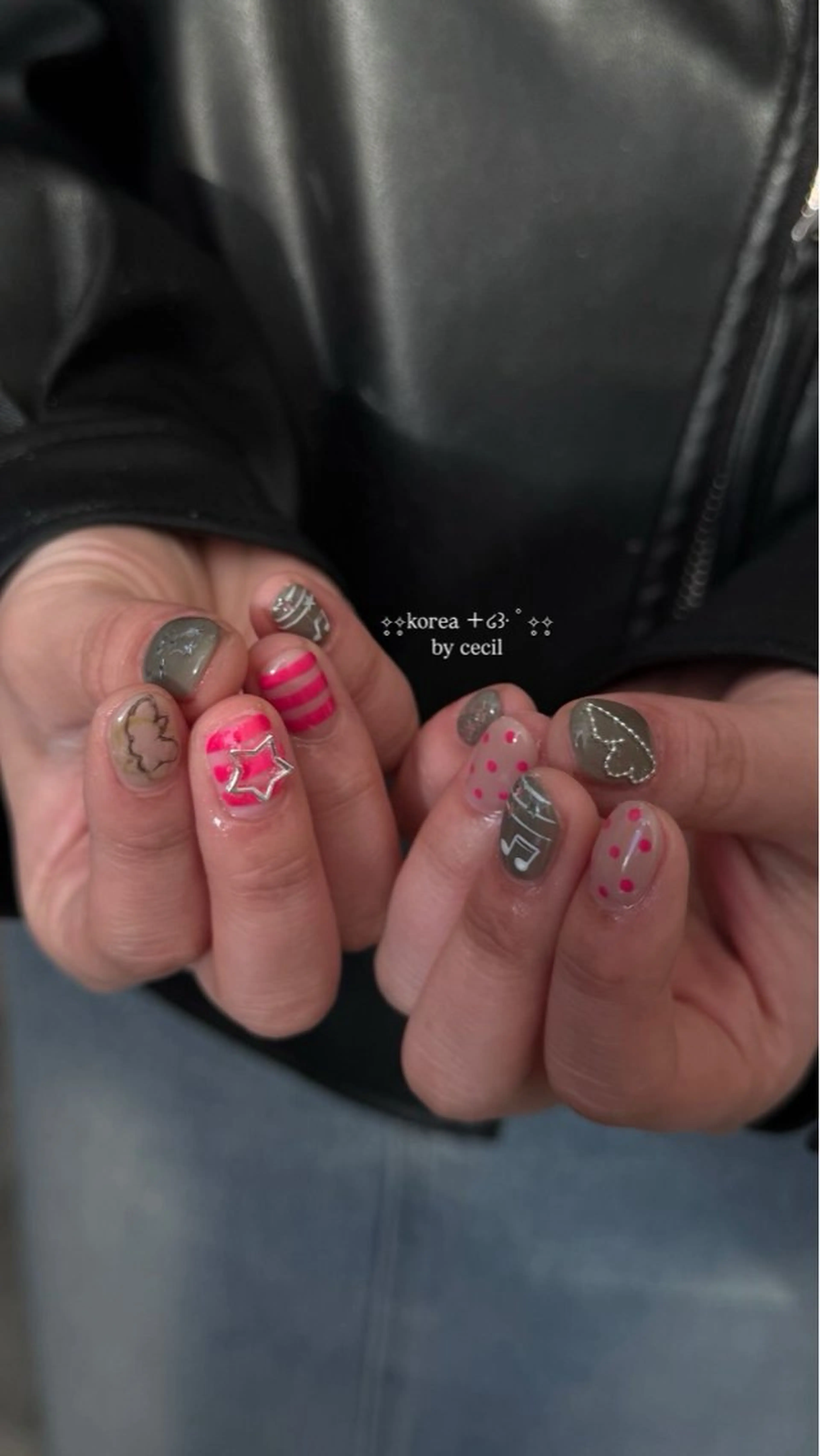 ネイル フレンチネイル 韓国ネイル マグネットネイル メンズネイル ニュアンスネイル ハンドネイル GRANDE大須 Cecil💜のネイルデザイン