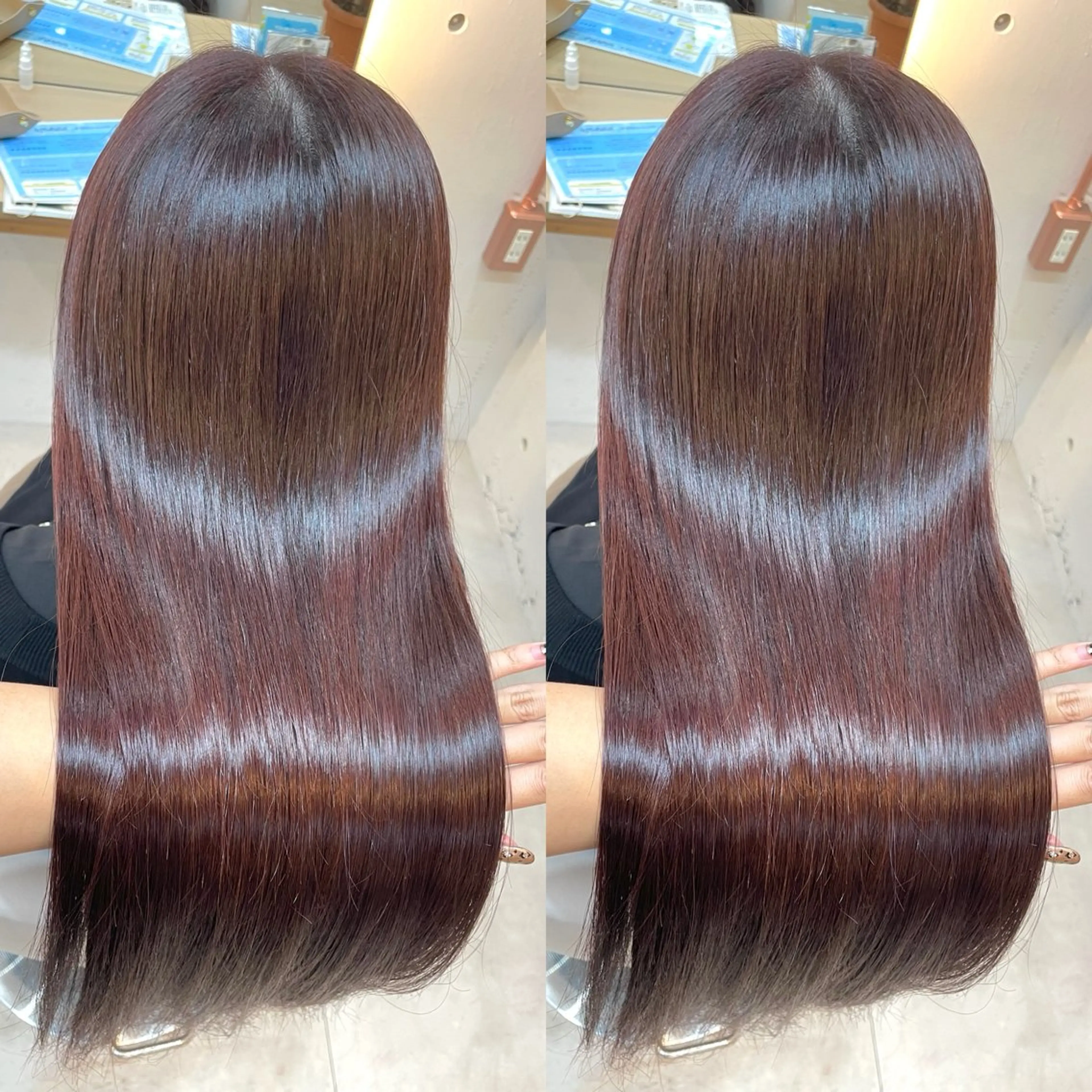 ロング カラー ヘアカラー トリートメント ヘアセット ブリーチ無しダブル カラー🦕まどかのヘアスタイル