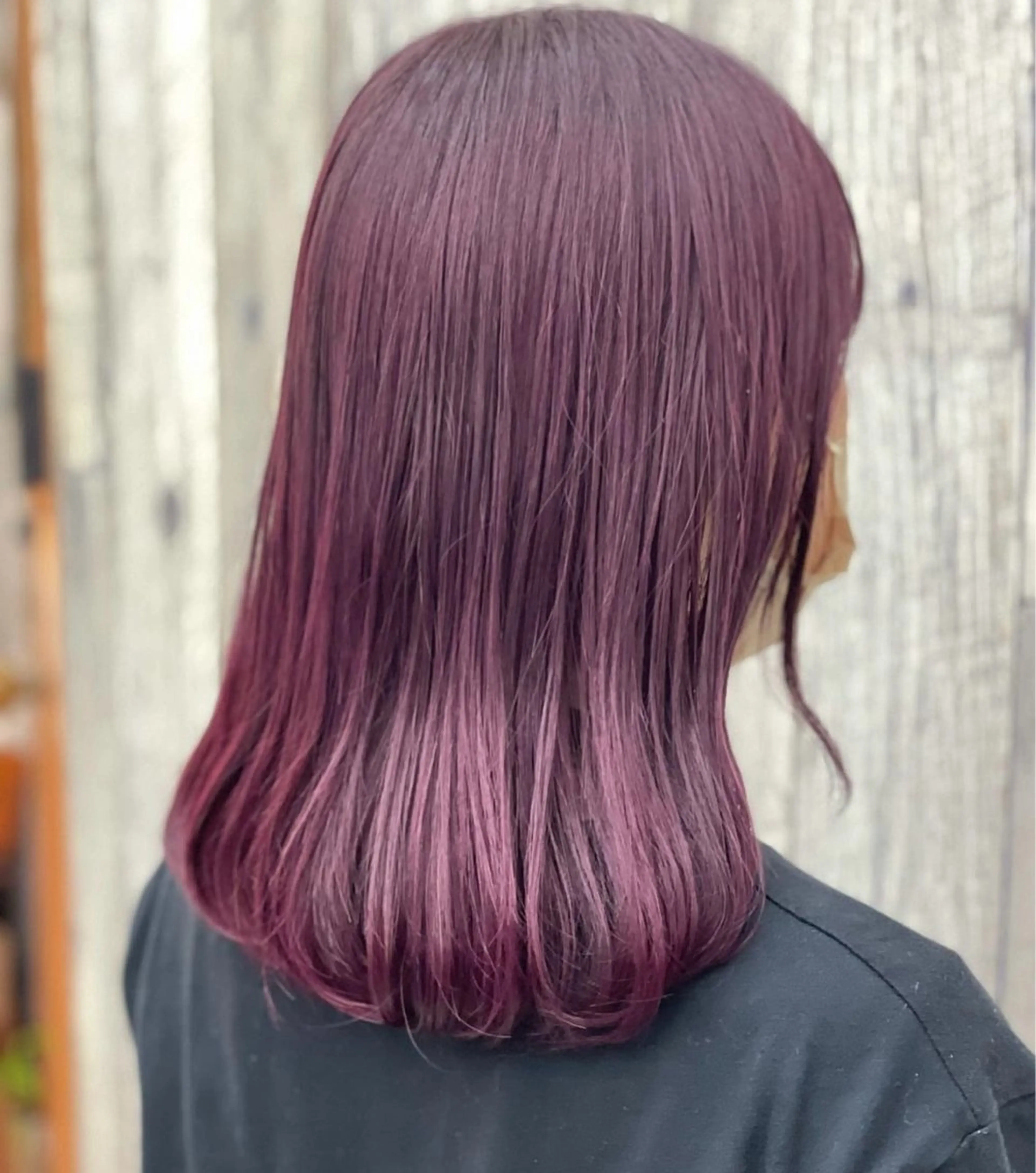 セミロング カラー 宮崎 英絵のヘアスタイル