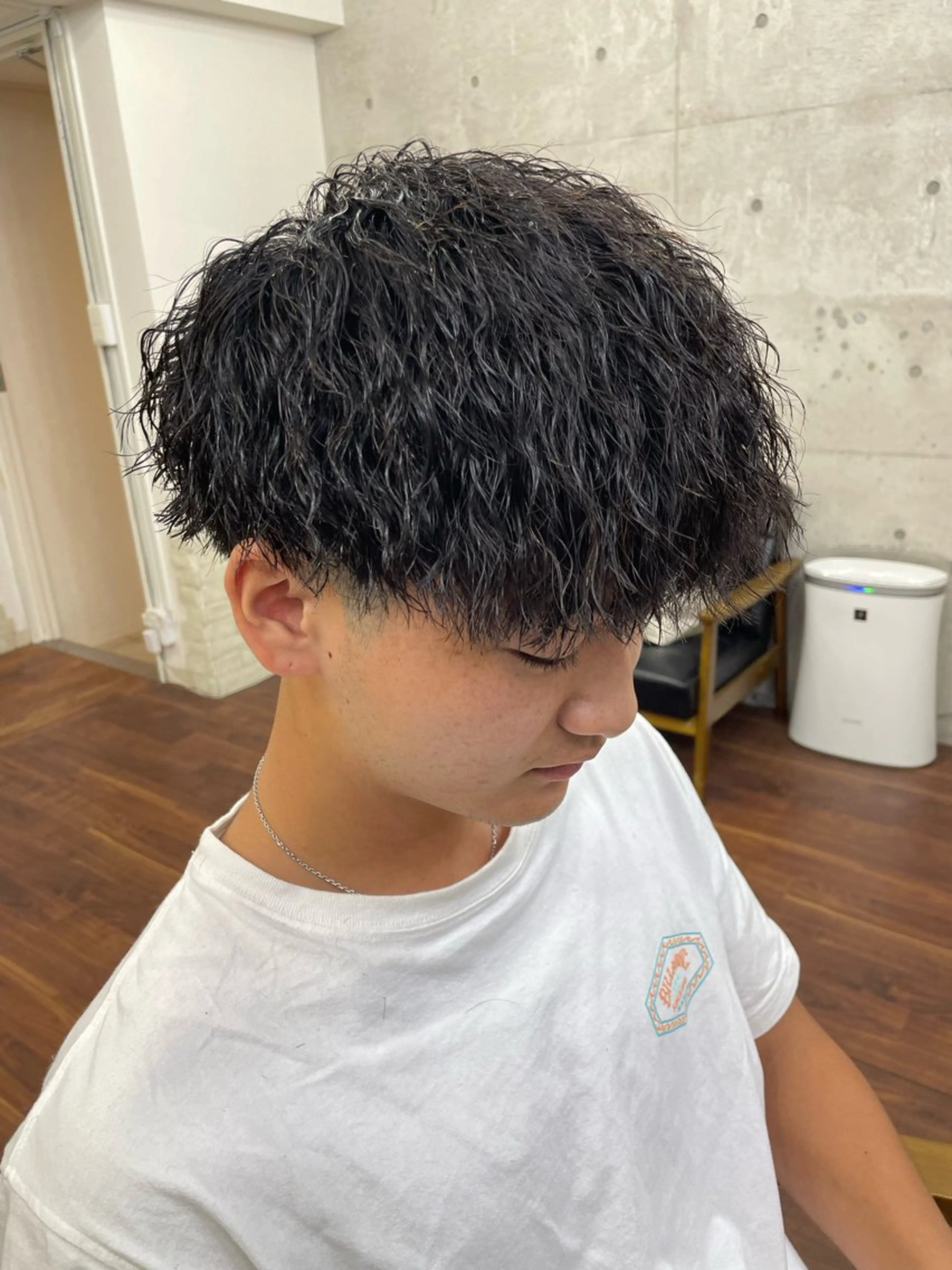 パーマ メンズ マッシュ メンズパーマ ツイストスパイラルパーマ スパイラルパーマ RITSUKI横浜 メンズ特化😎のヘアスタイル
