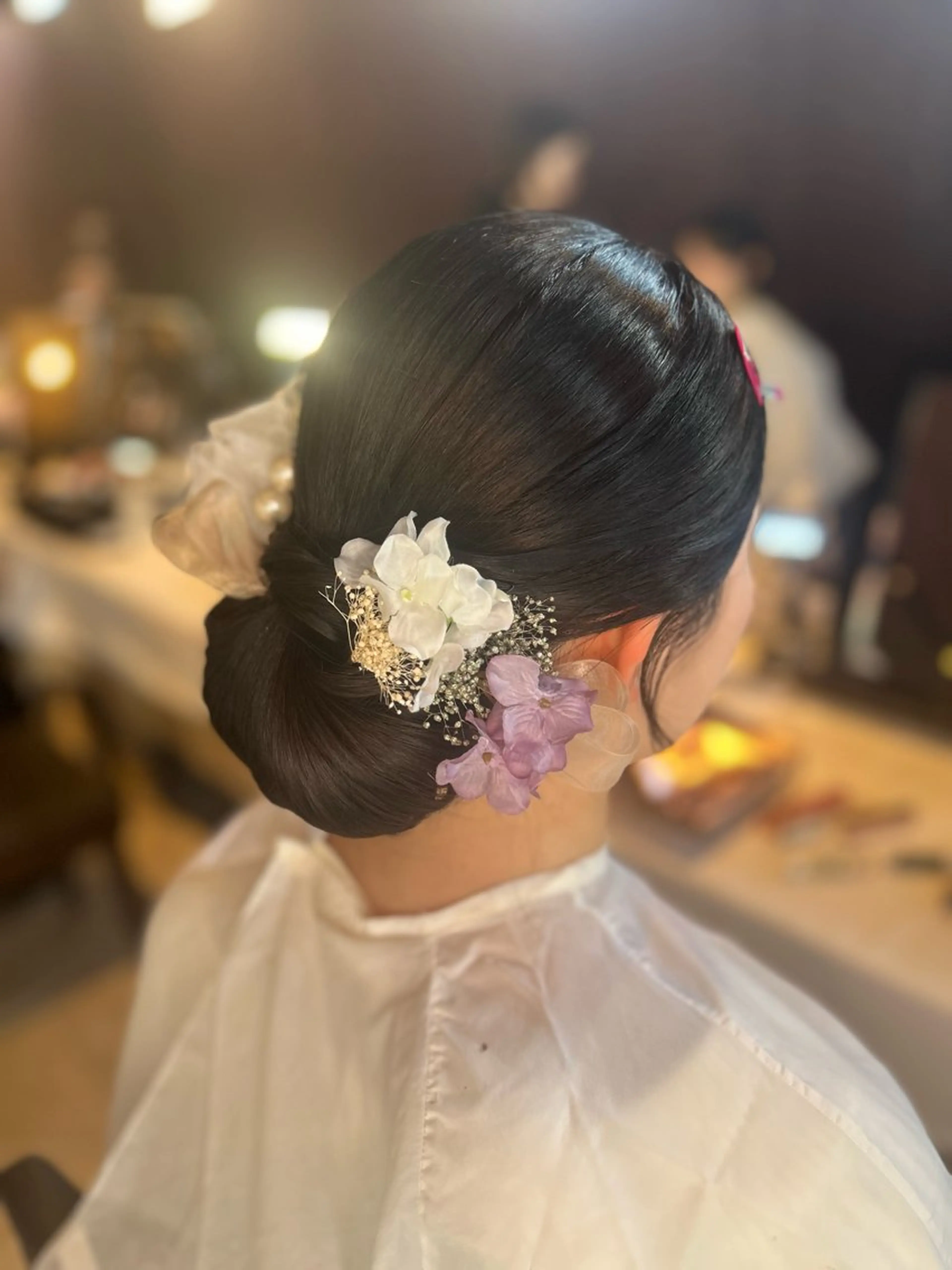 ロング ヘアアレンジ ヘアセット 縮毛矯正／レイヤー／ 🩵mizukiのヘアスタイル