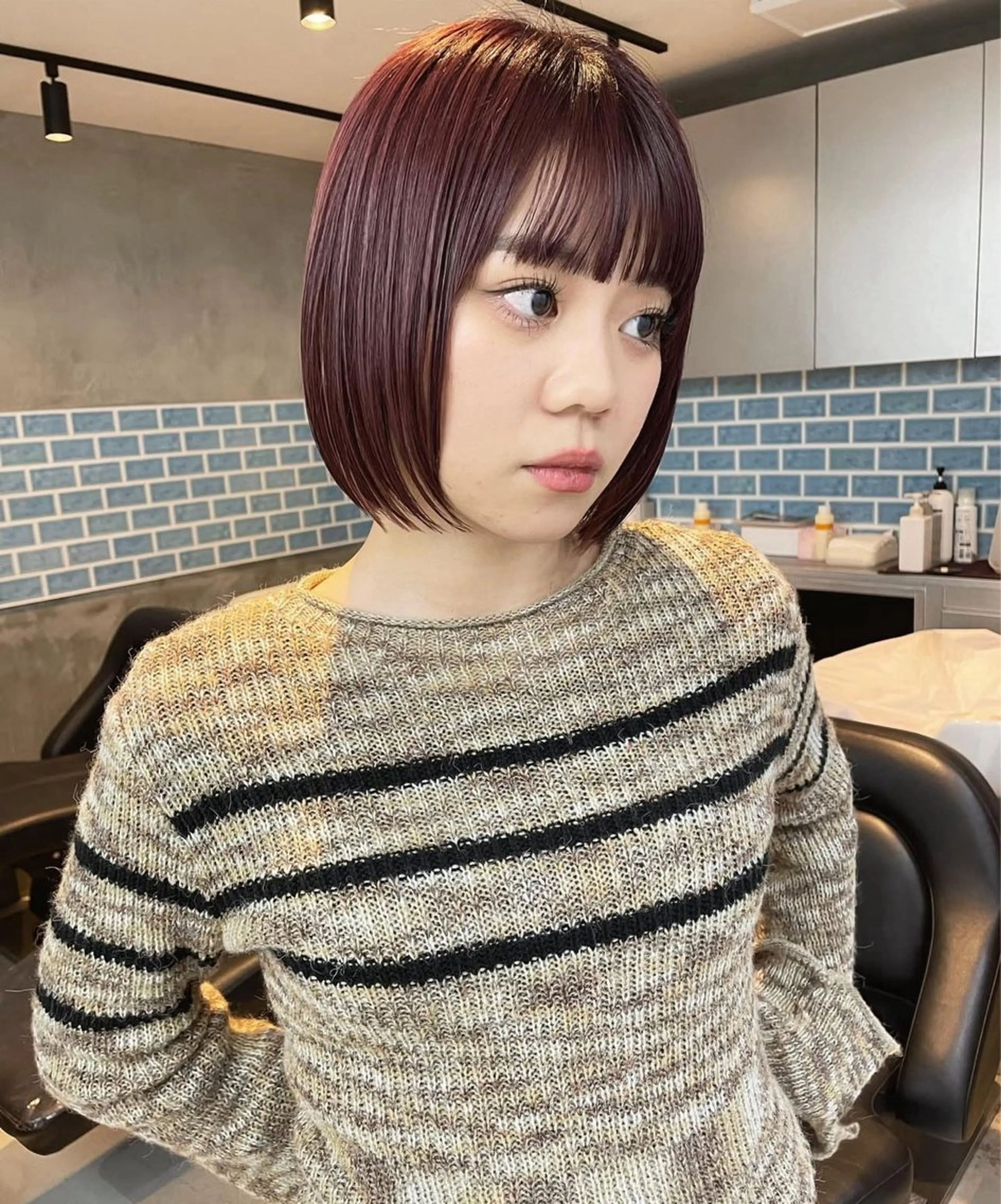 ミディアム カラー トリートメント ヘアカラー 表参道 夏カラー/嵐士のヘアスタイル