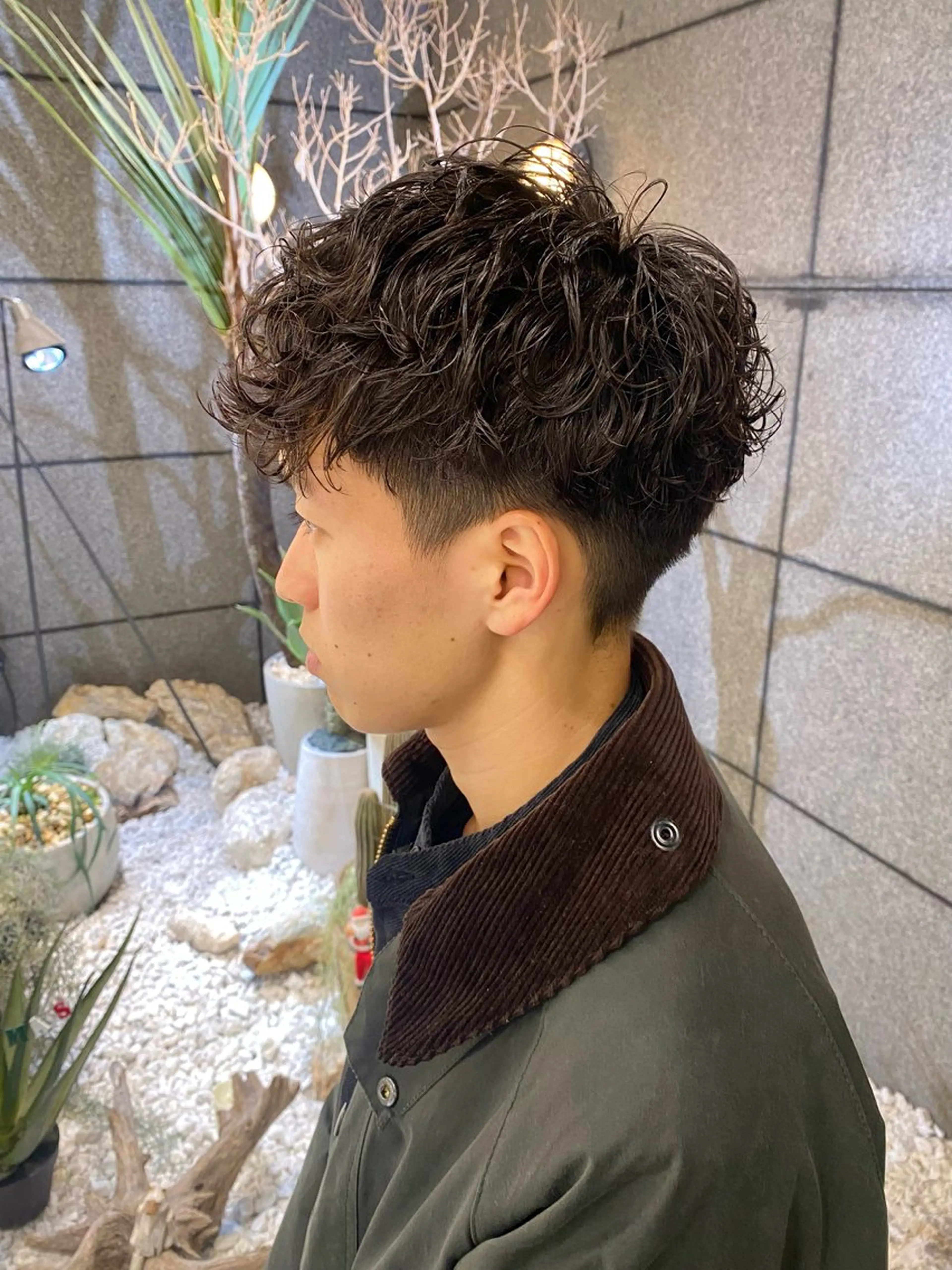 ショート パーマ メンズ 酸スト/フェザー パーマ/三谷海斗のヘアスタイル