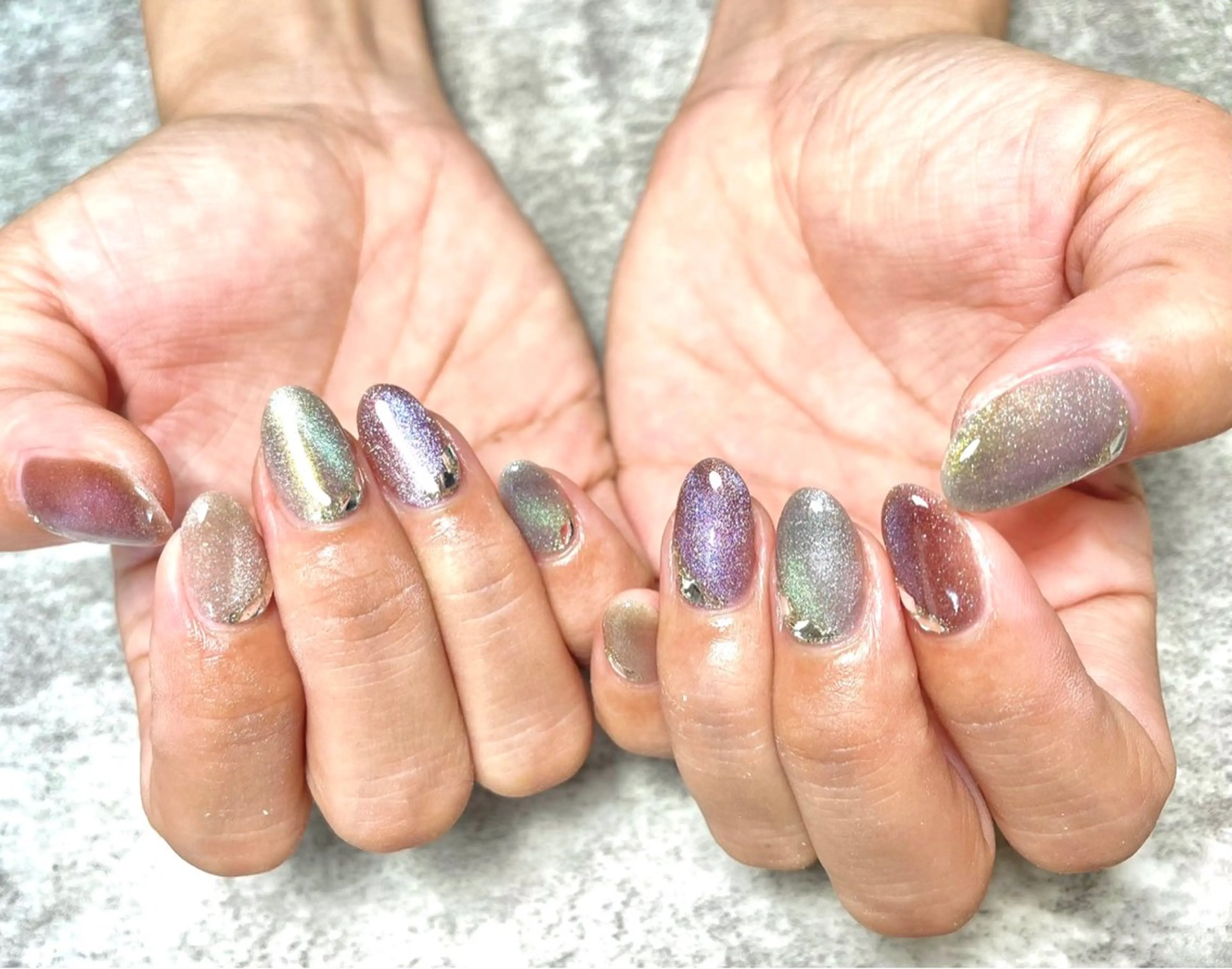 ネイル アートネイル マグネットネイル RISA joie nailのネイルデザイン
