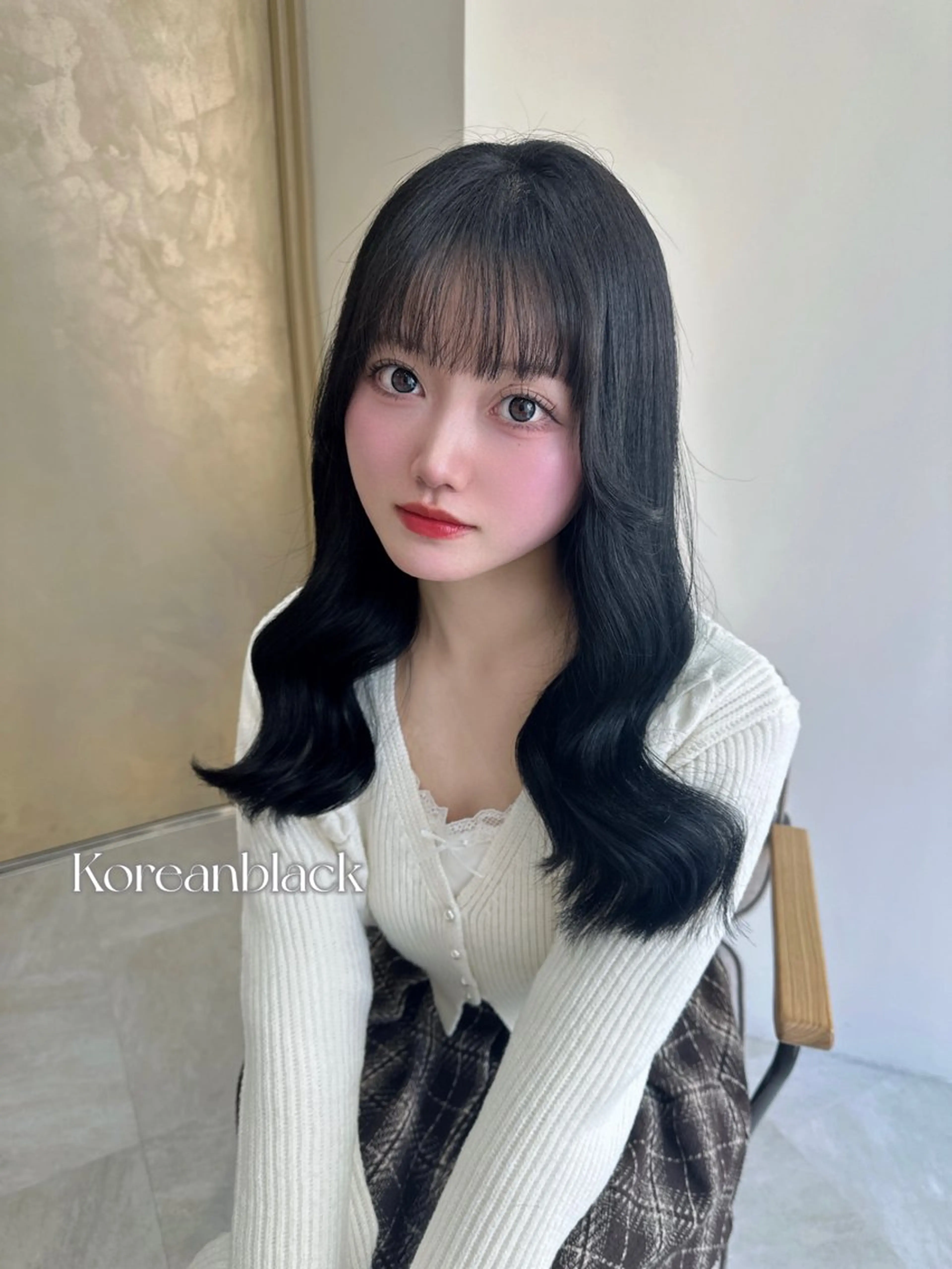 ロング カラー カット ヘアカラー トリートメント 🍓韓国ヘア レイヤ ーカット🍓笠原 葵のヘアスタイル