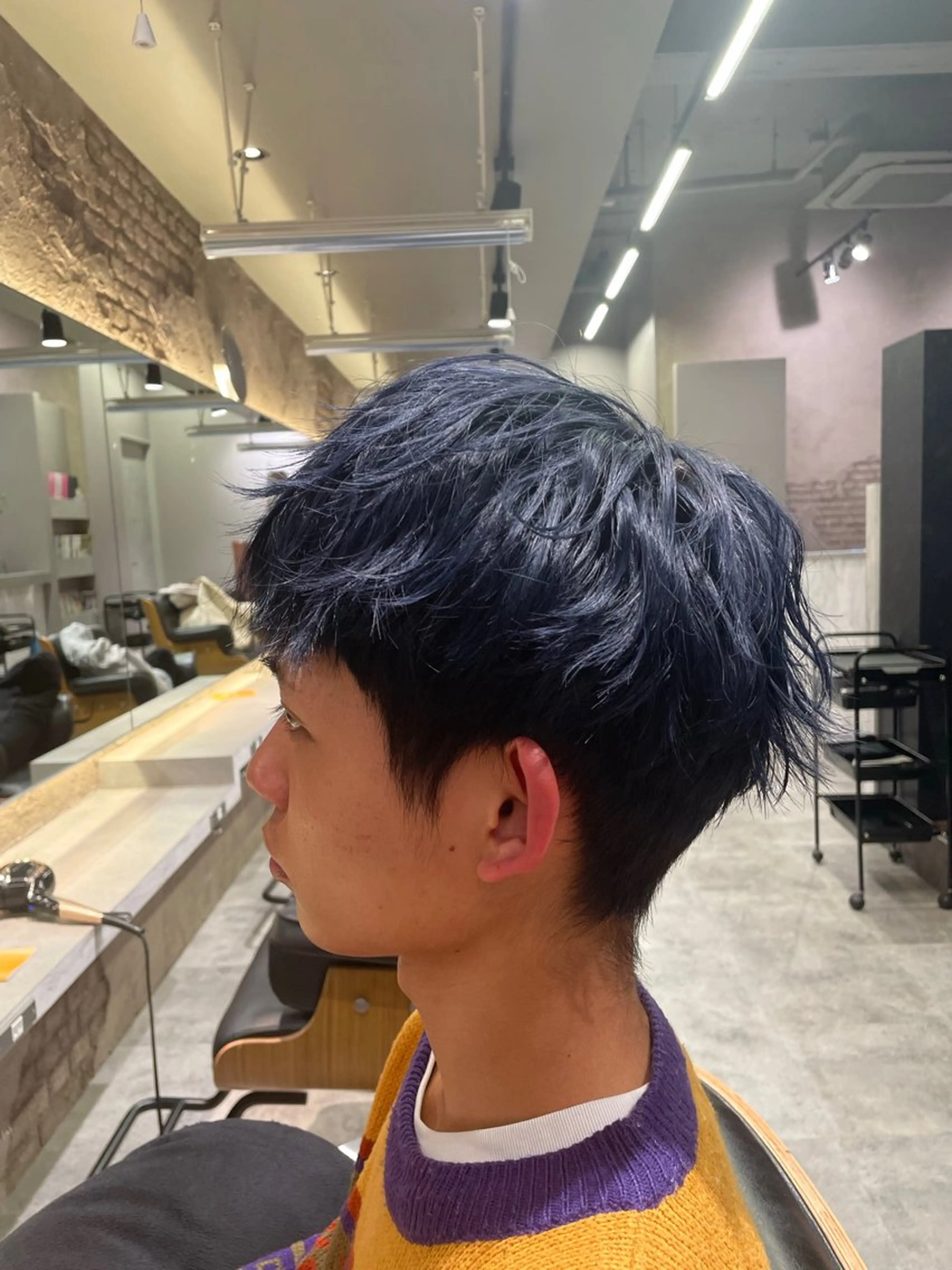 メンズ カット ヘアカラー トリートメント 栗山 蒔梓のヘアスタイル