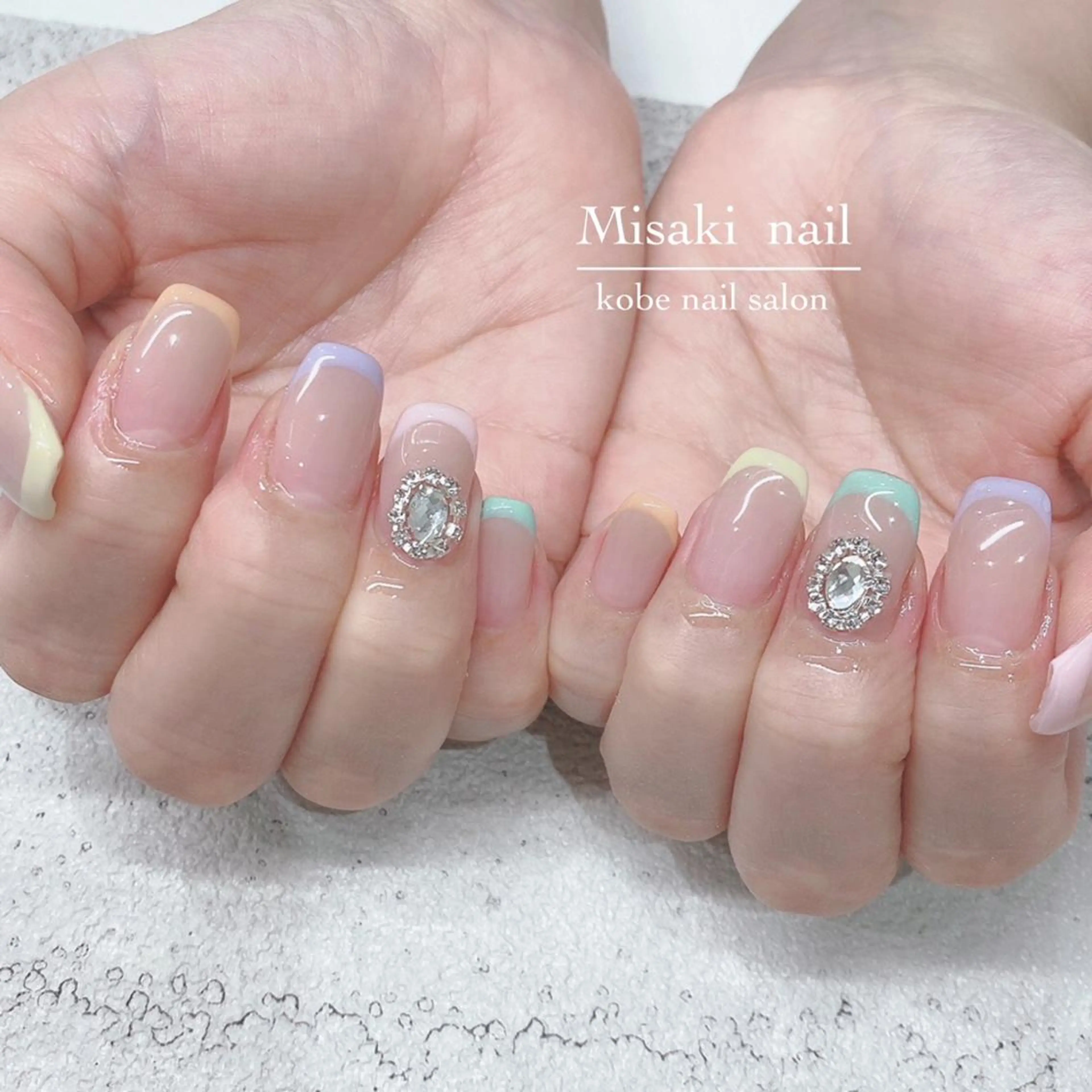 ネイル 韓国ネイル ワンホンネイル ハンドネイル nailsalon miinailsのネイルデザイン