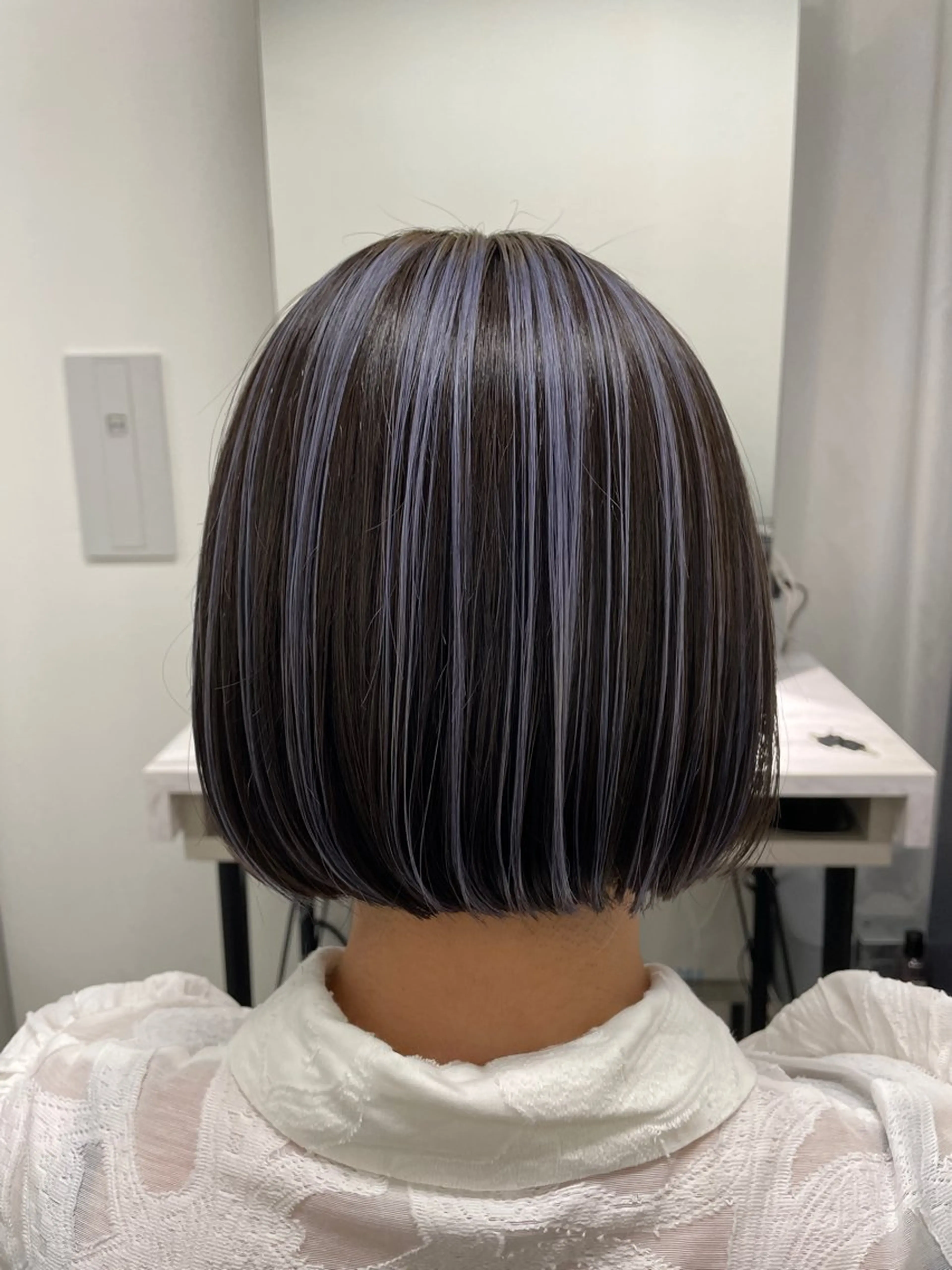 ショート カラー ボブ 末石 智のヘアスタイル