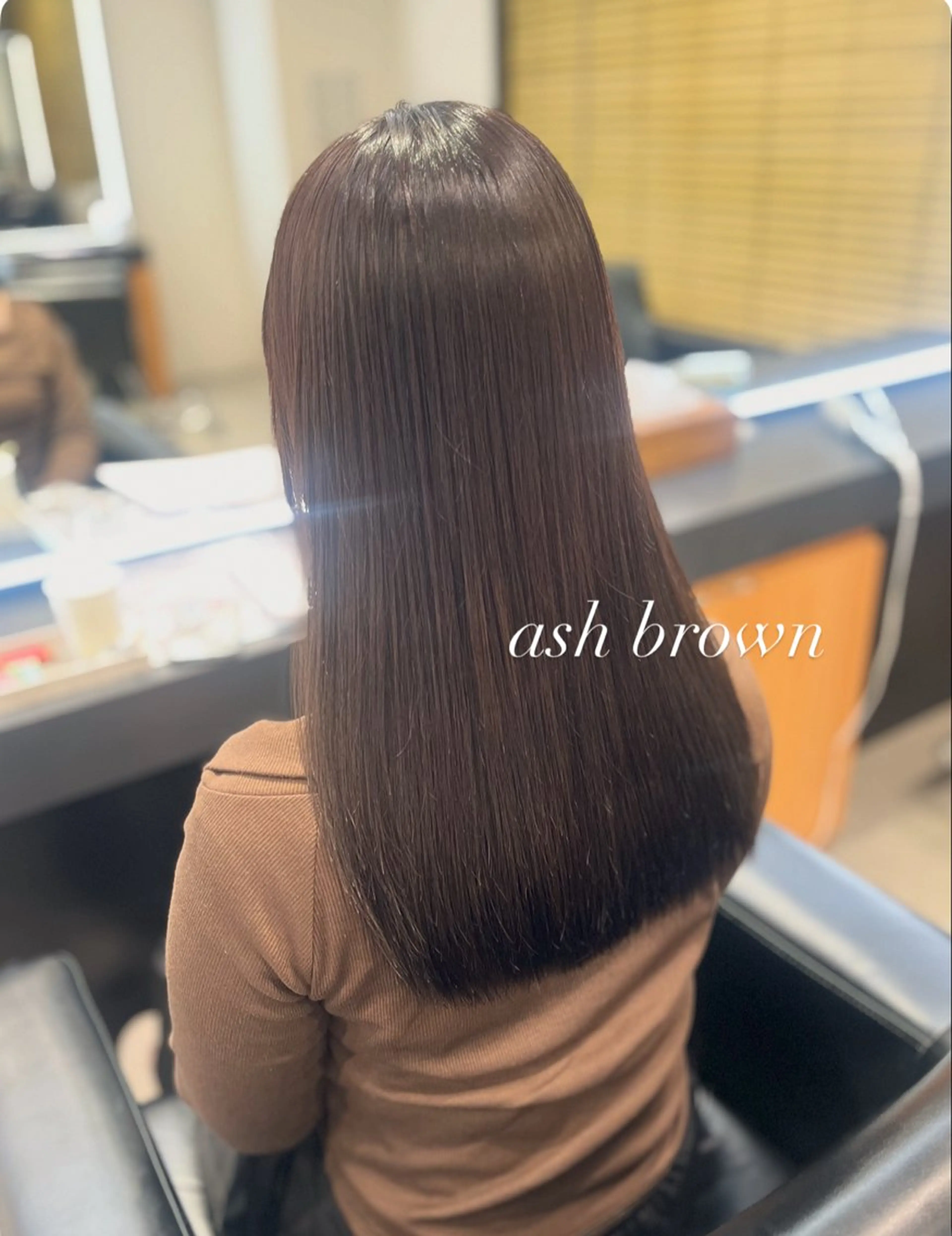 セミロング 似合わせカット 髪質改善・水素カラー ARIA（ému）のヘアスタイル