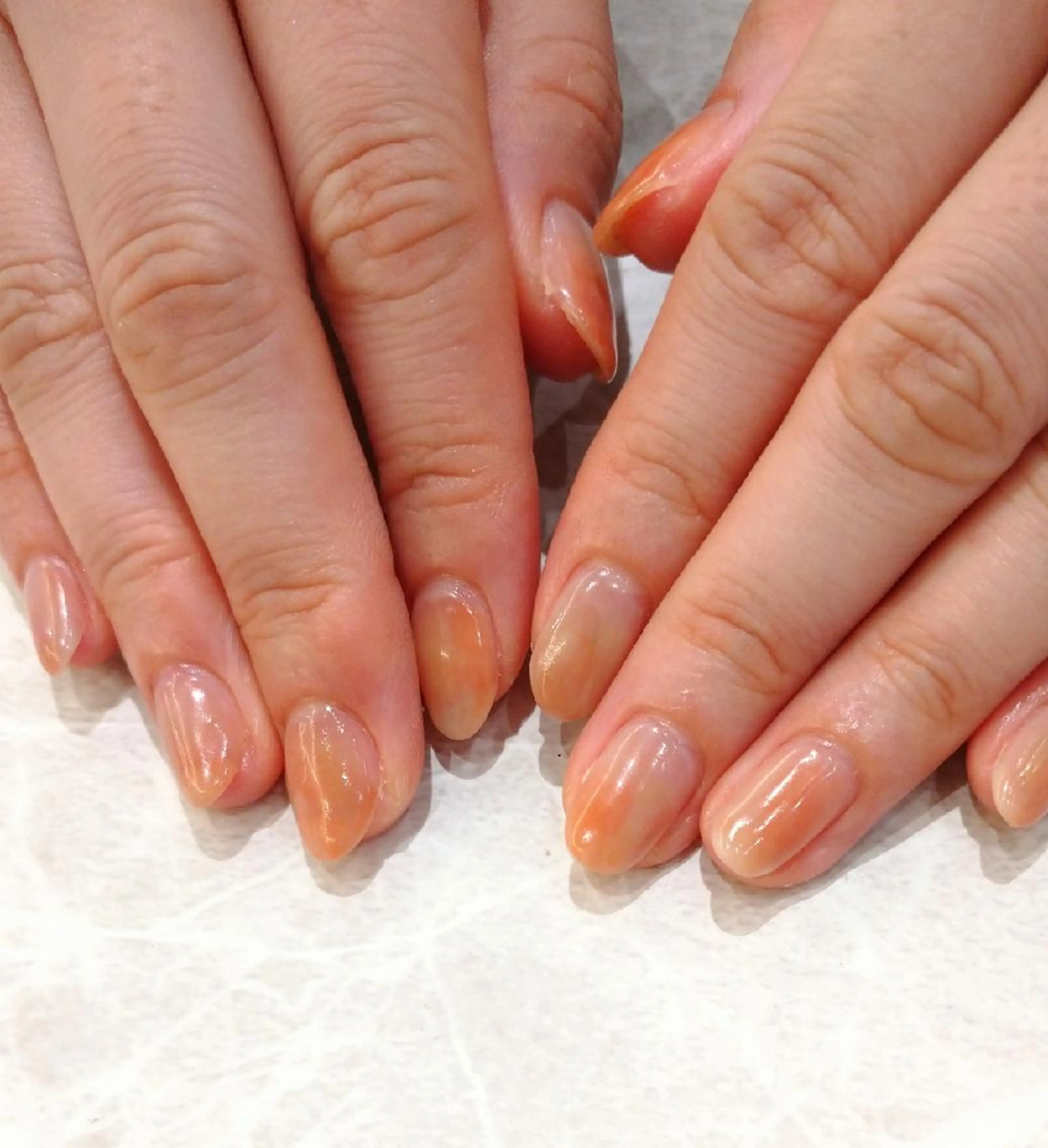 ネイル ニュアンスネイル ハンドネイル 會田 瑠衣のネイルデザイン