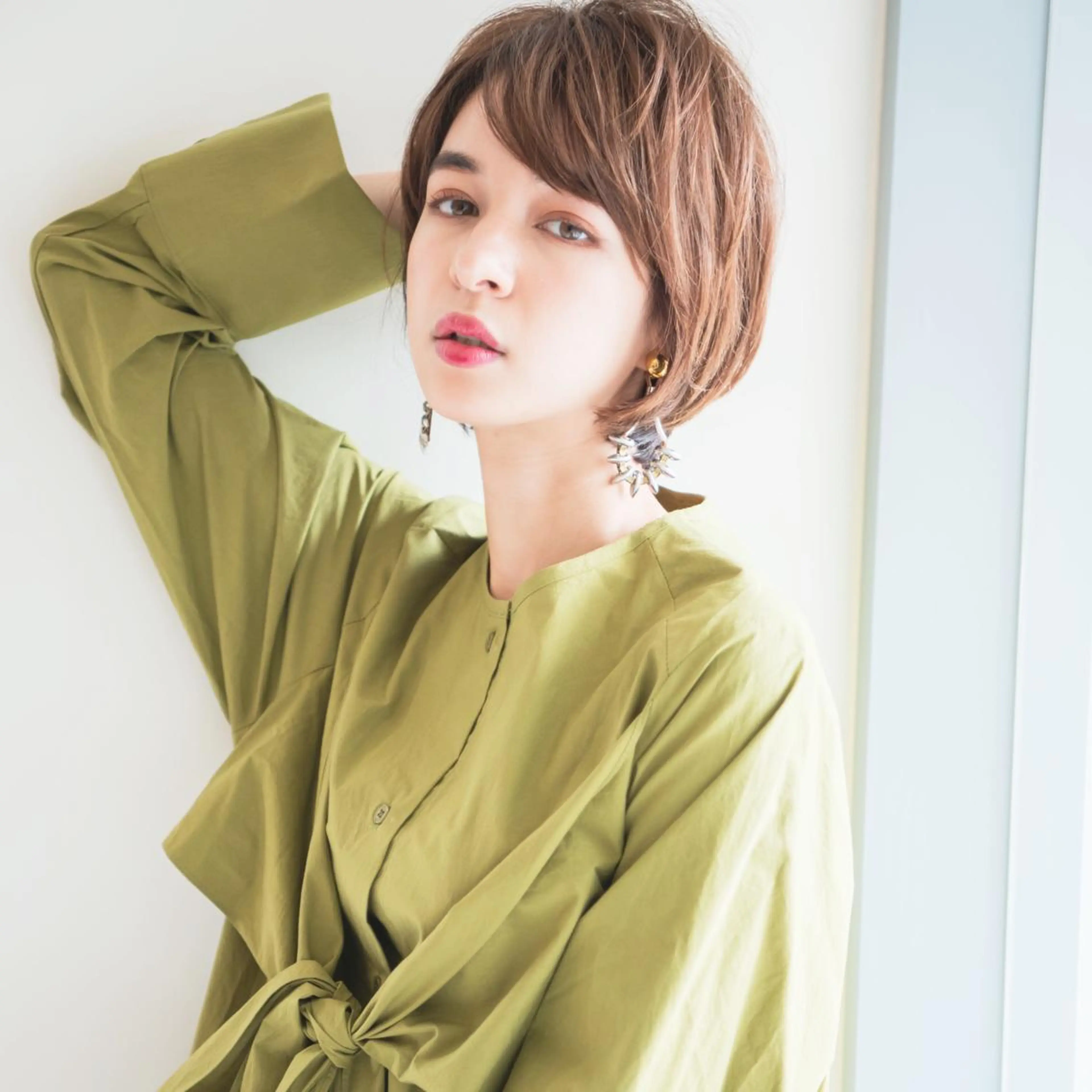 ミディアム カラー パーマ ヘアアレンジ 【白髪ぼかし 専門GBG】自由が丘のヘアスタイル