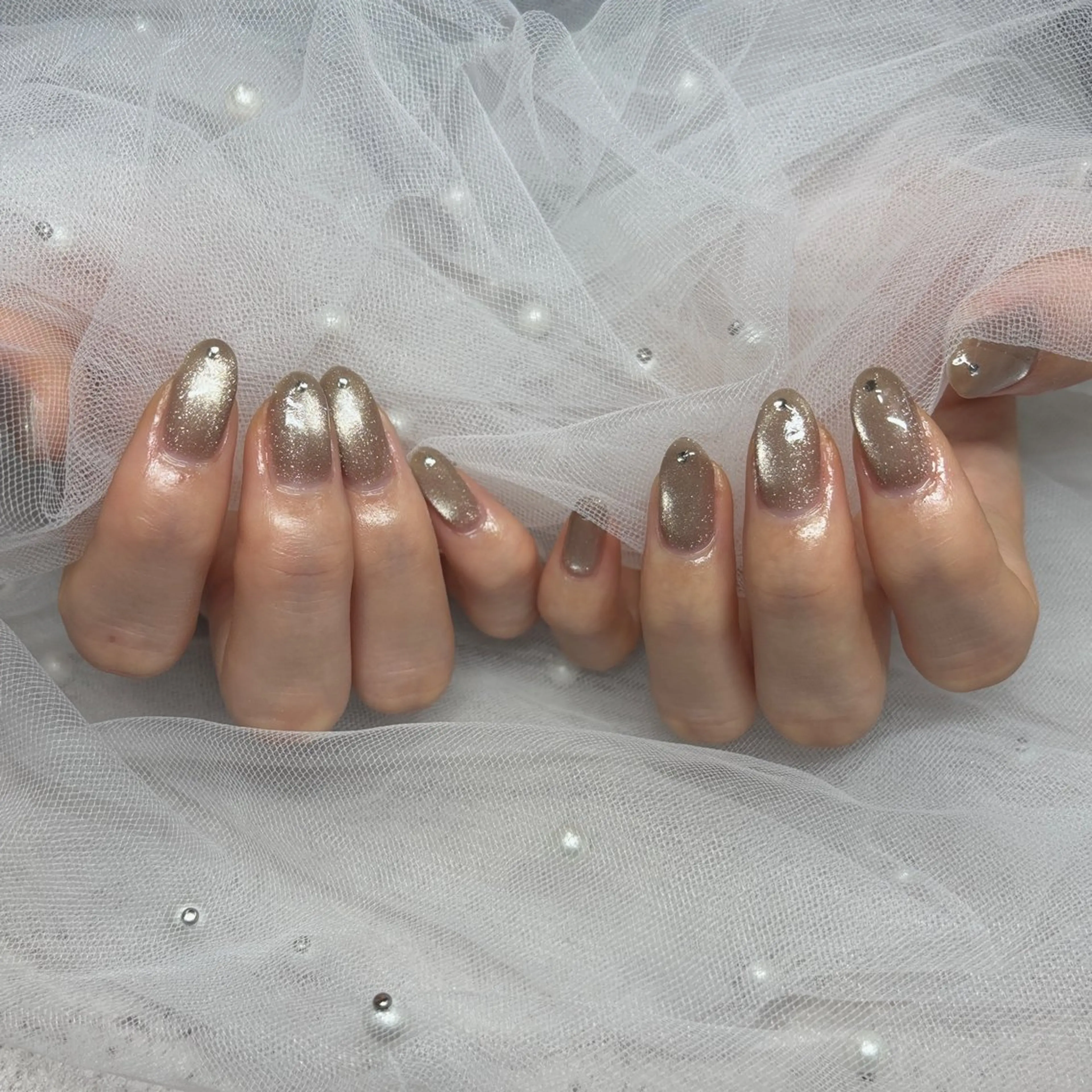 オフなし💅大人気うるうる💎マグネットネイルの写真