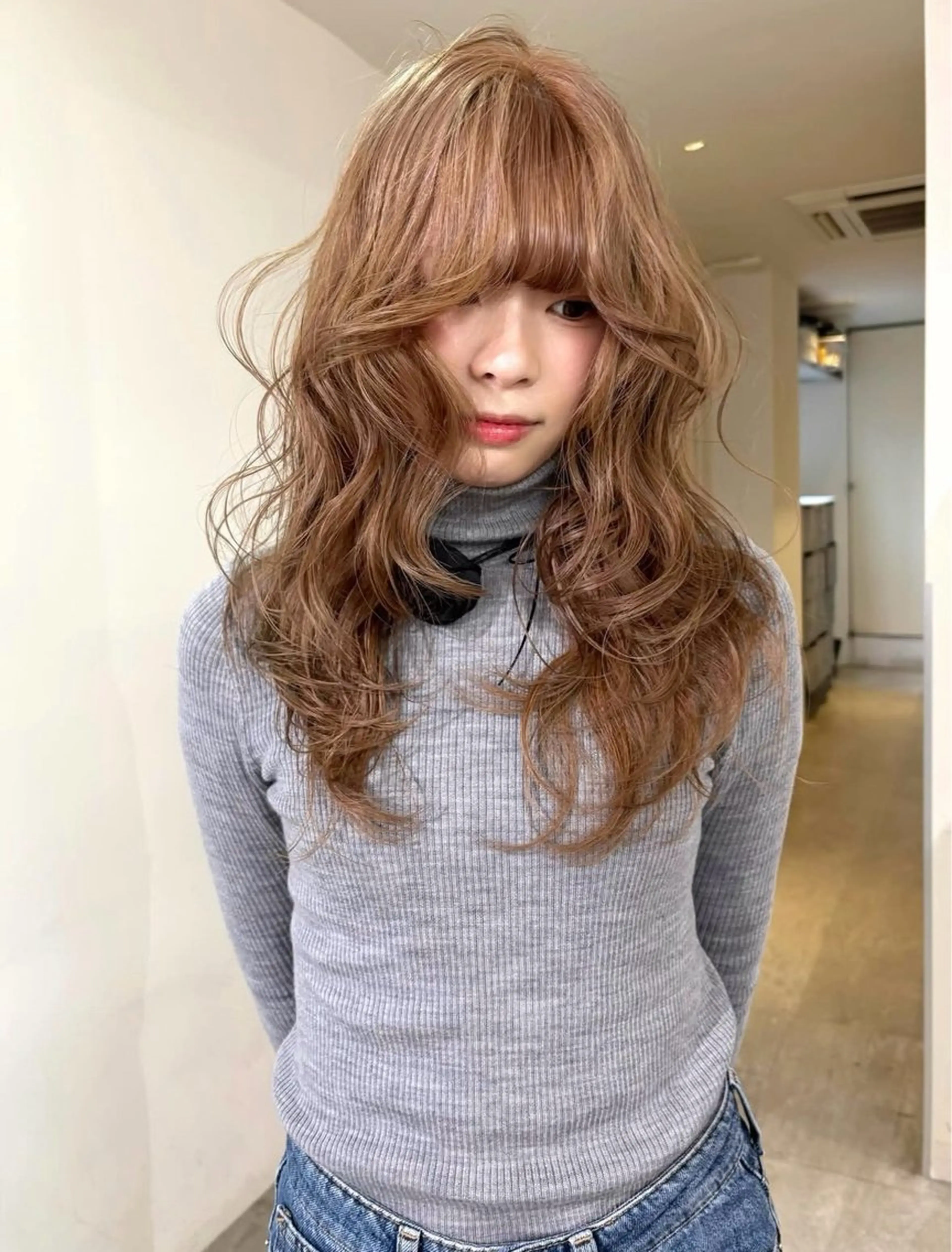 ロング Hikari / 天神大名/暖色カラーのヘアスタイル