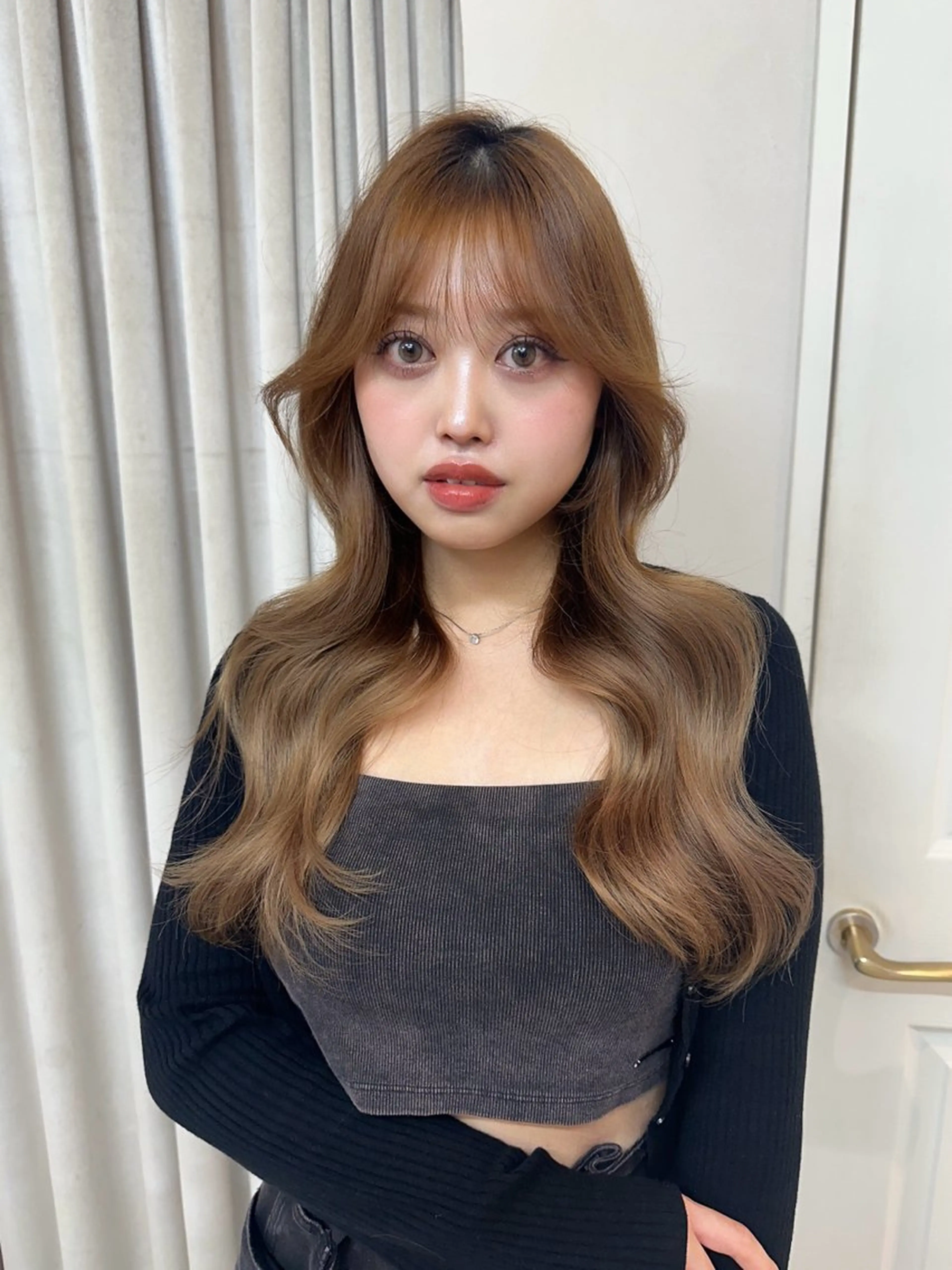 ロング 韓国ヘア🦢🖤 Sayumiのヘアスタイル