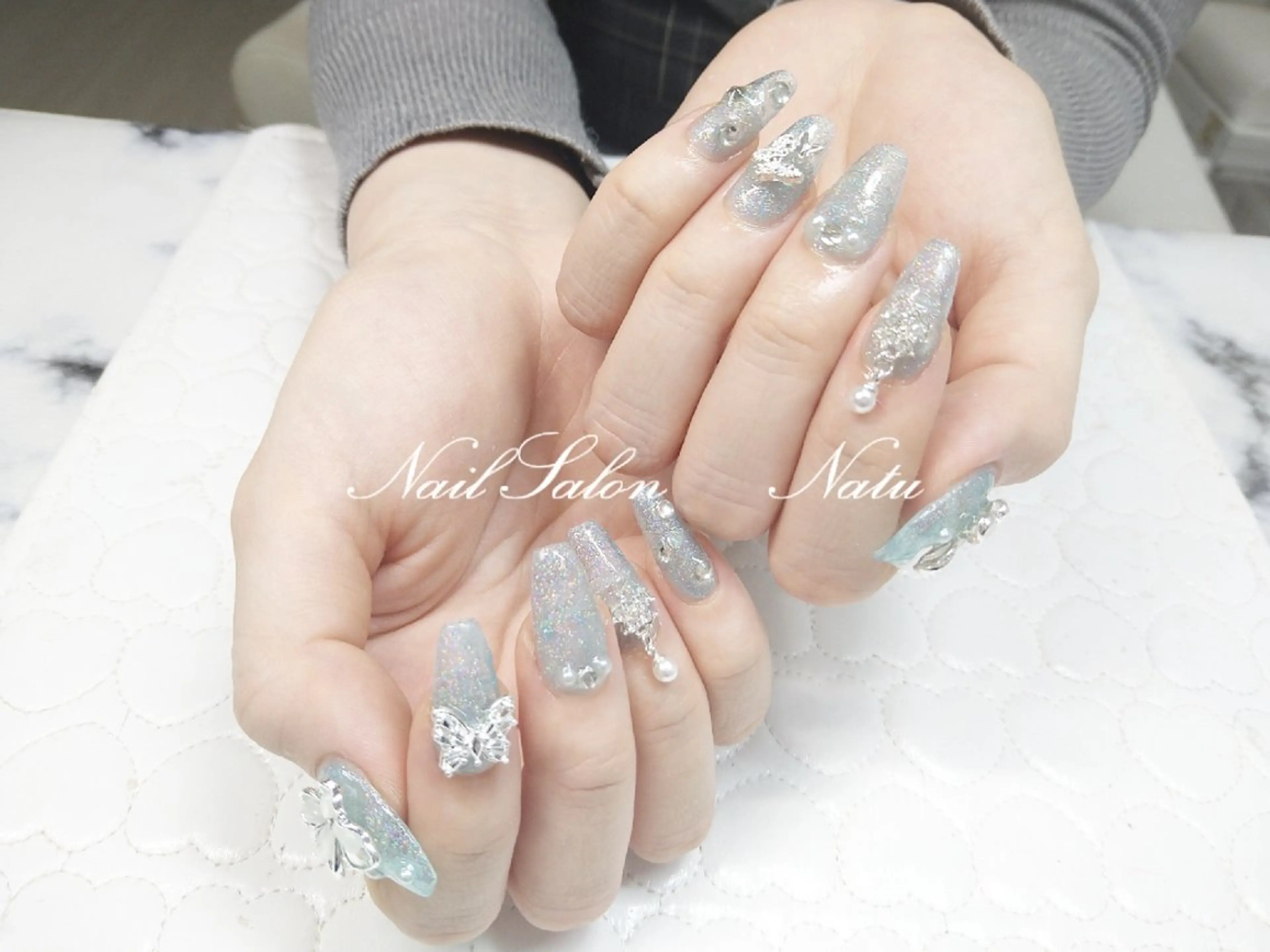 ネイル 長さ出し nailsalon　 Natuのネイルデザイン