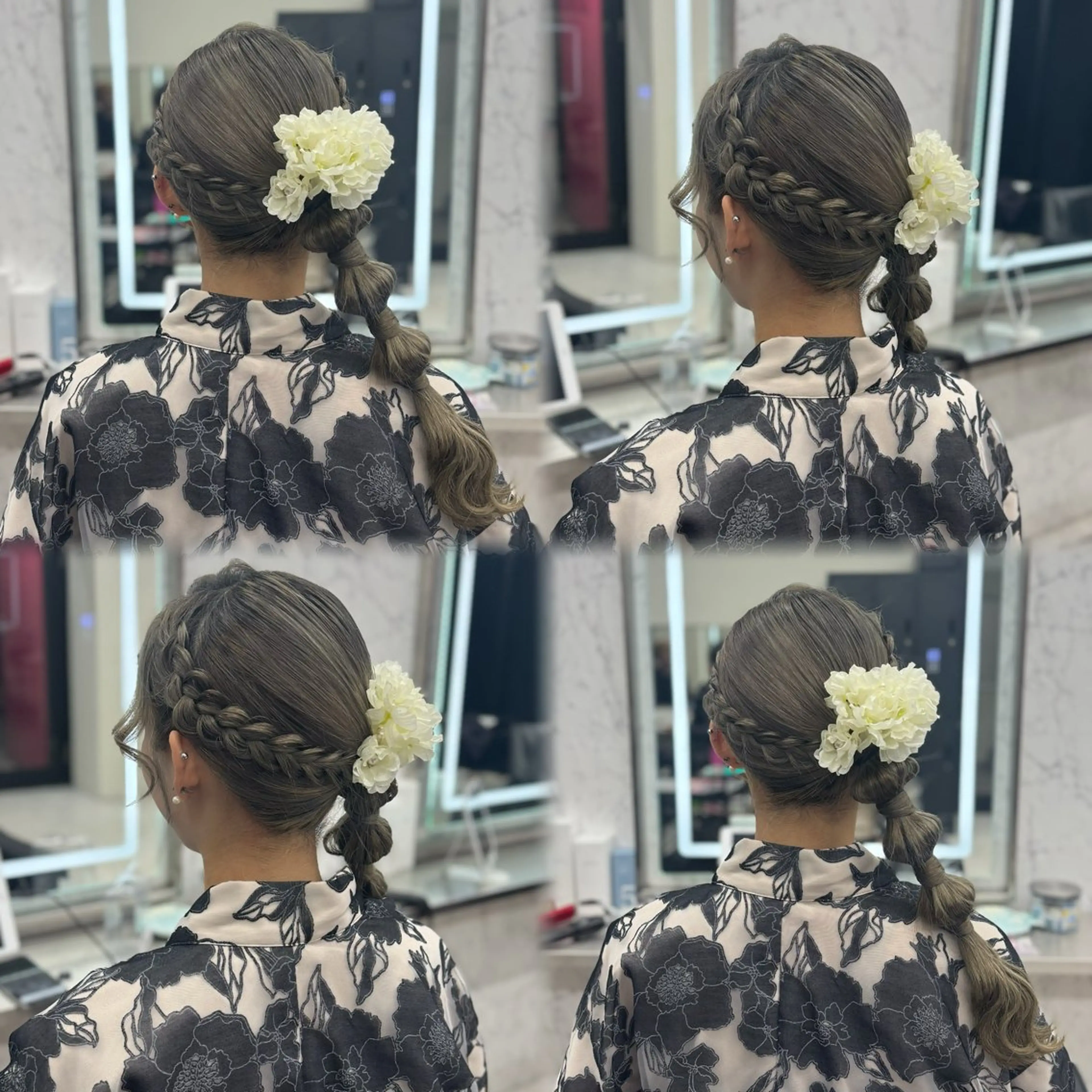 ロング ヘアアレンジ ヨシンモリ 韓国風ヘア ヘアセット JPCY MIRIYAのヘアスタイル