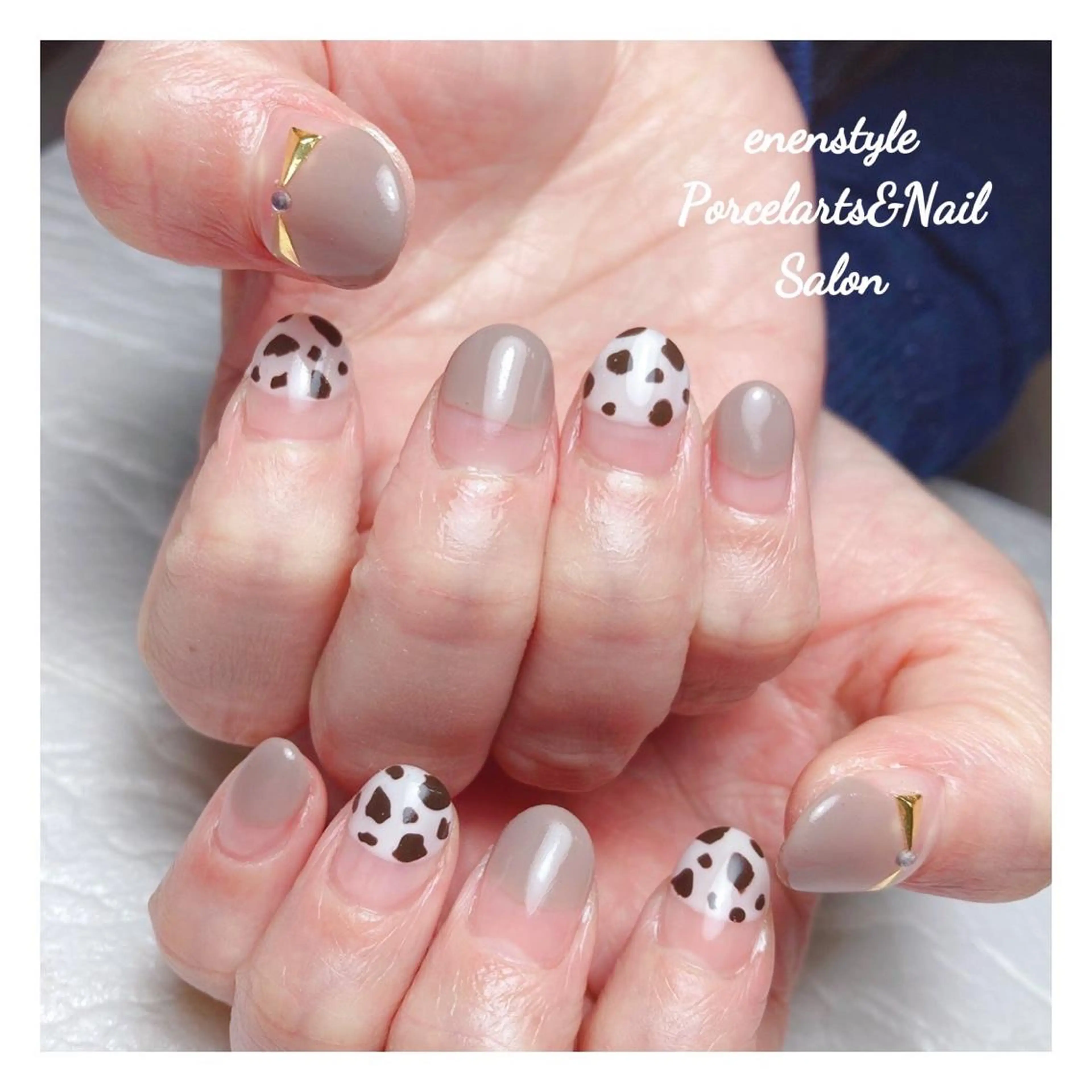 ミディアム ネイル ハンドネイル 👑enen style👑のネイルデザイン