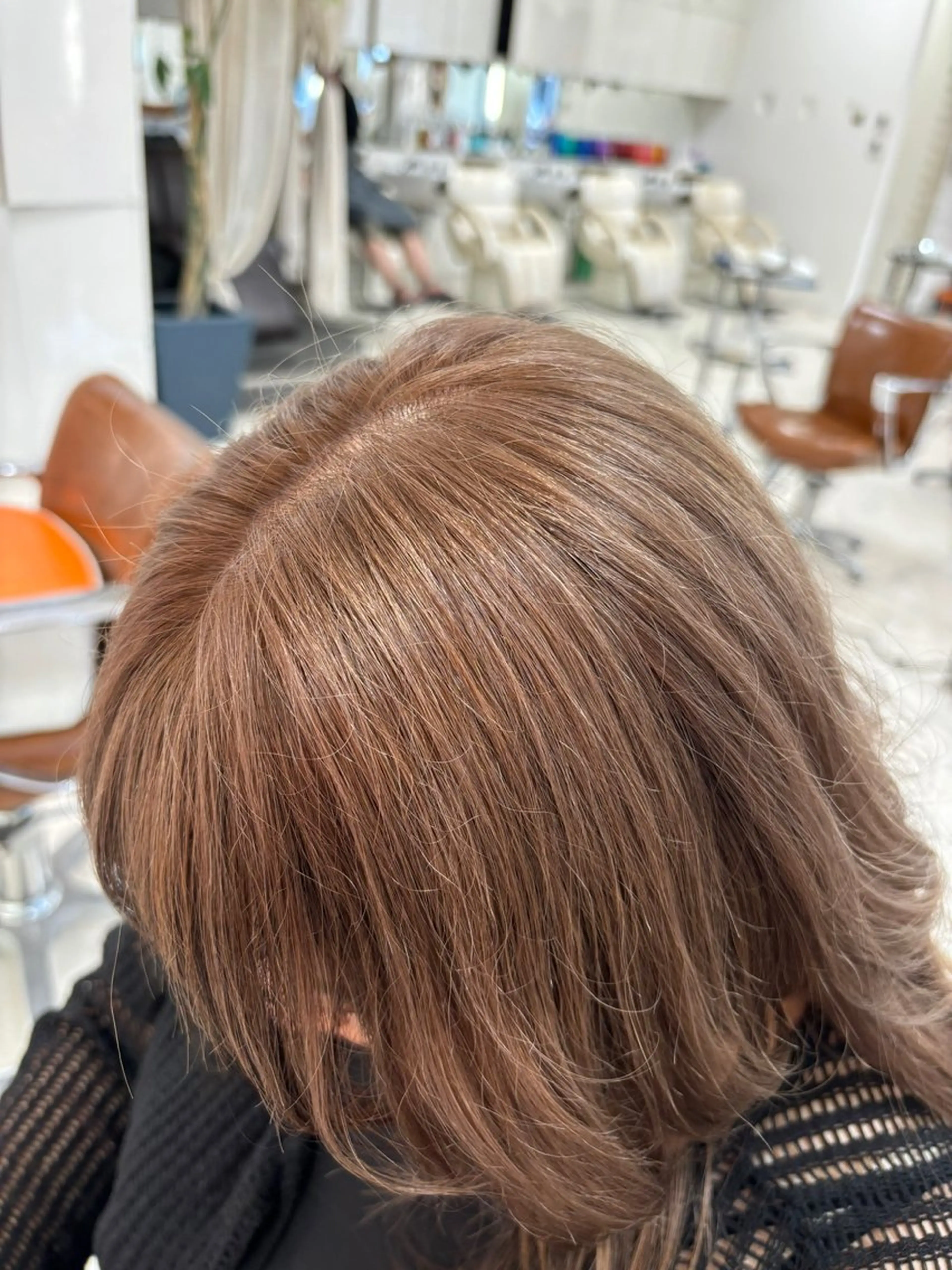 セミロング カラー 下四日市 翠のヘアスタイル