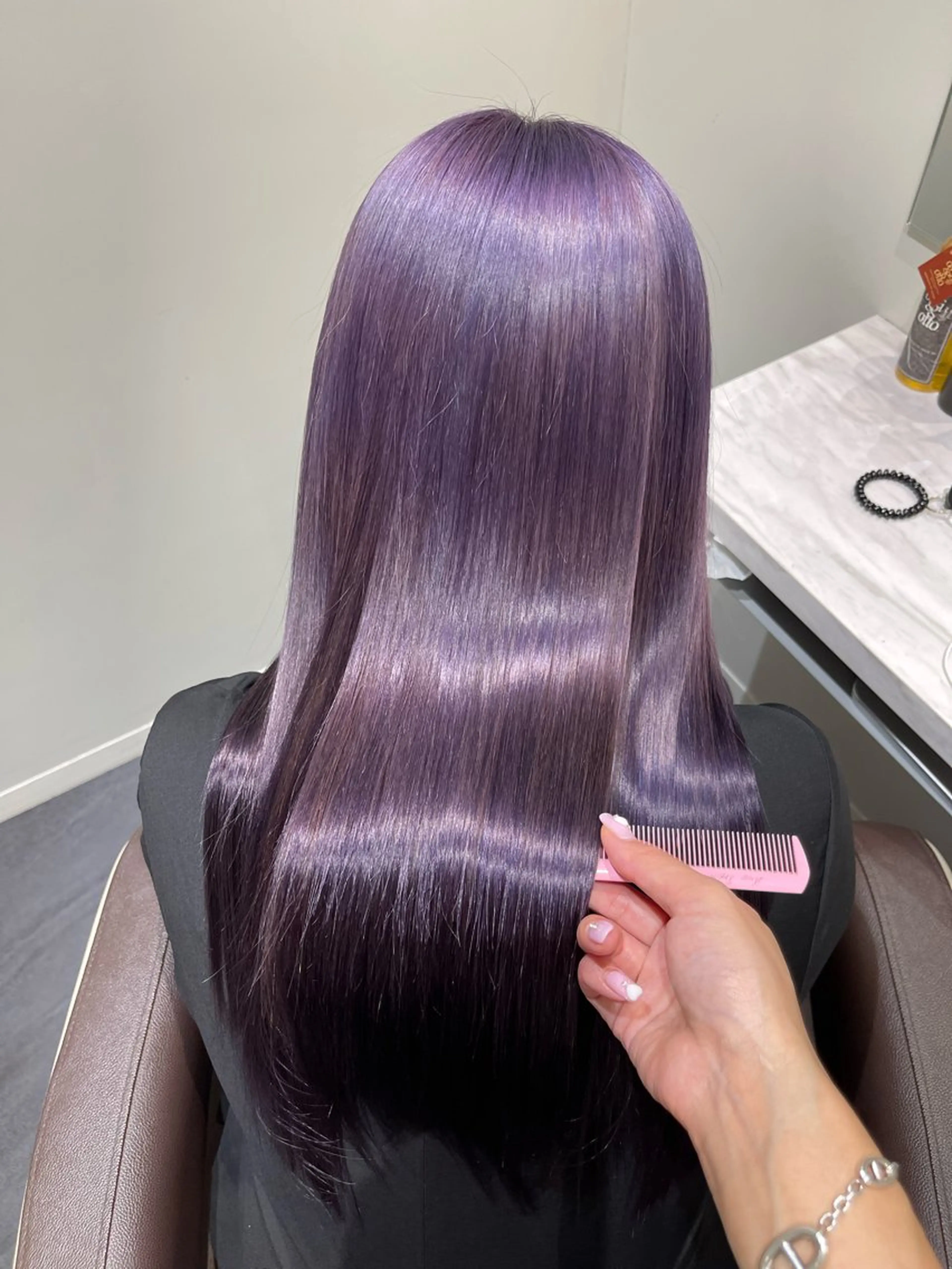 ロング カット ヘアカラー IVORY.所属・〻ツヤハイトーン🩰 🤍HARUCAのヘアスタイル