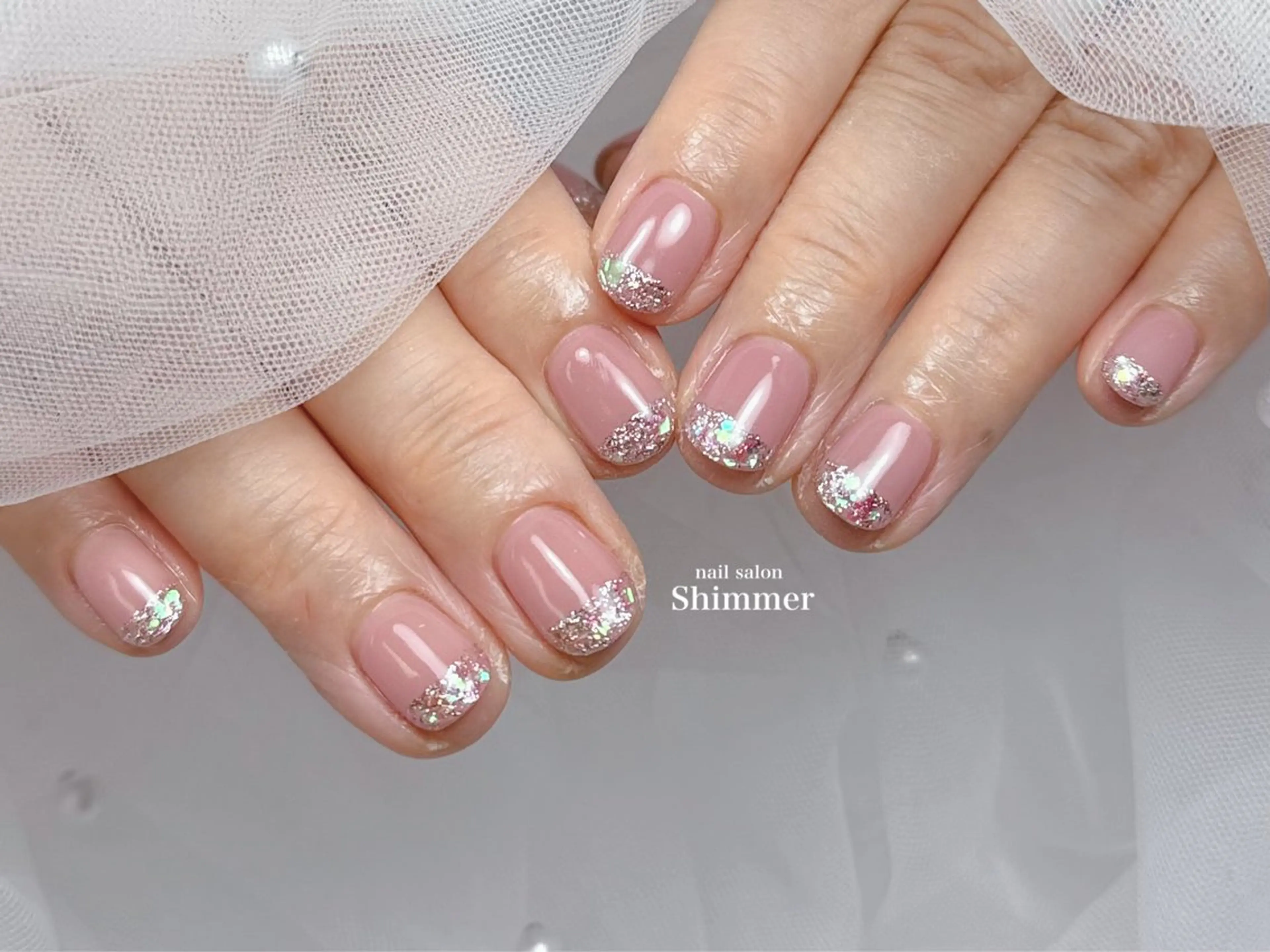 ネイル ハンドネイル Shimmer Risaのネイルデザイン