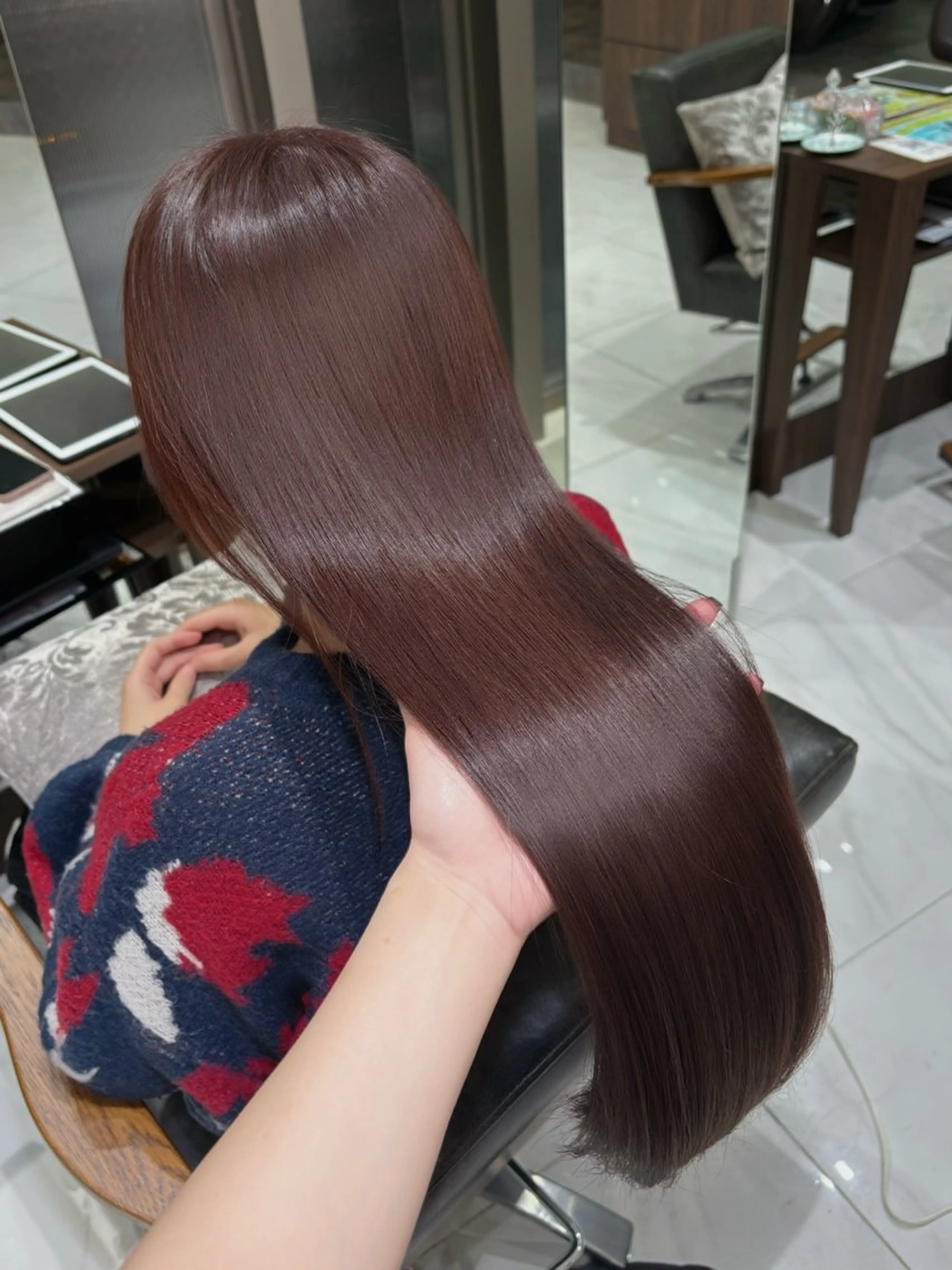 カラー ダブルカラー ラベンダーカラー ピンクカラー ピンクラベンダー ヘアカラー momo🍑/顔周り カット指名No.1のヘアスタイル