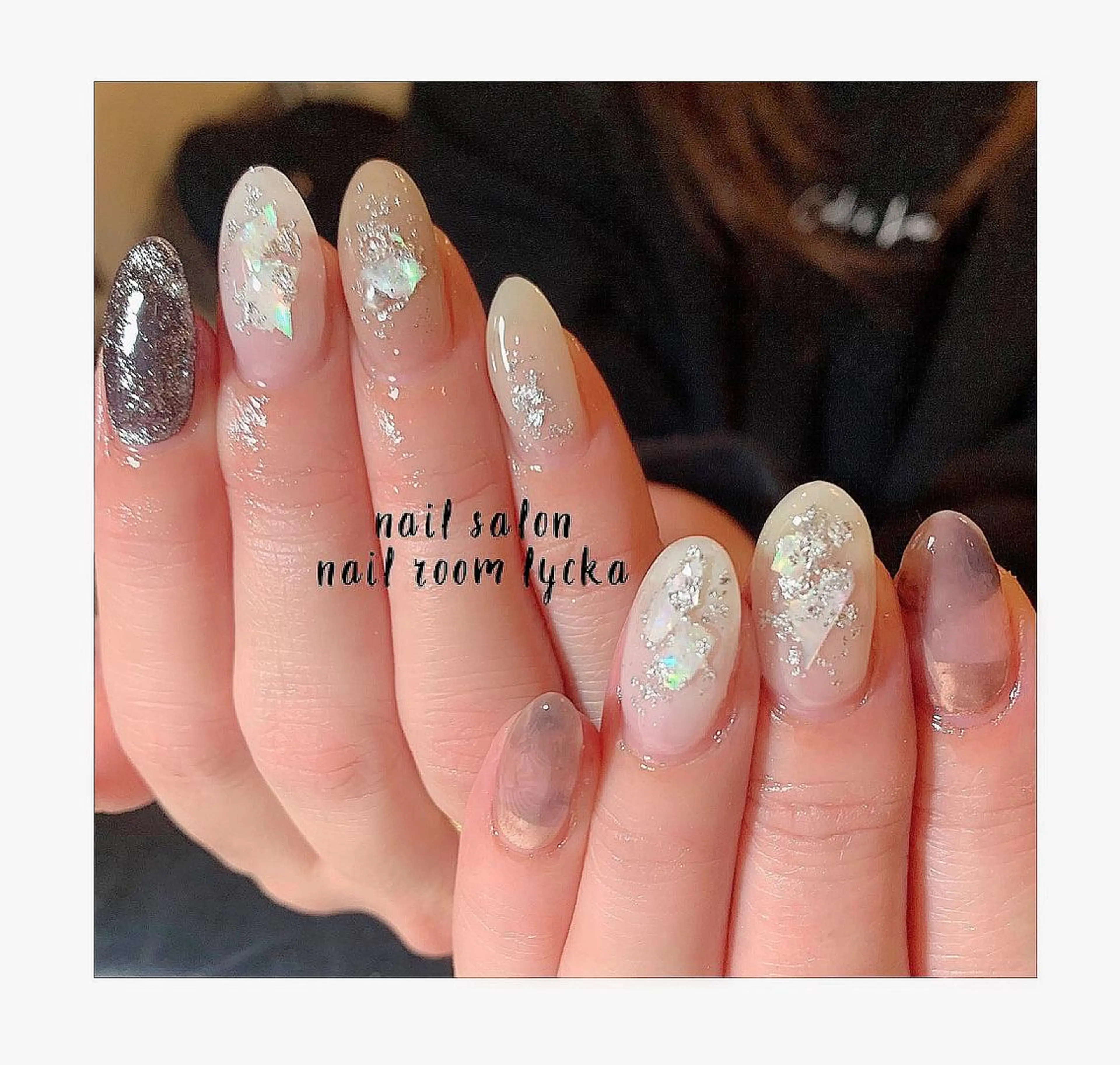 ネイル ジェルネイル パラジェル 冬ネイル ﾈｲﾙﾙｰﾑﾘｯｶ 𝐦𝐚𝐲𝐮のネイルデザイン