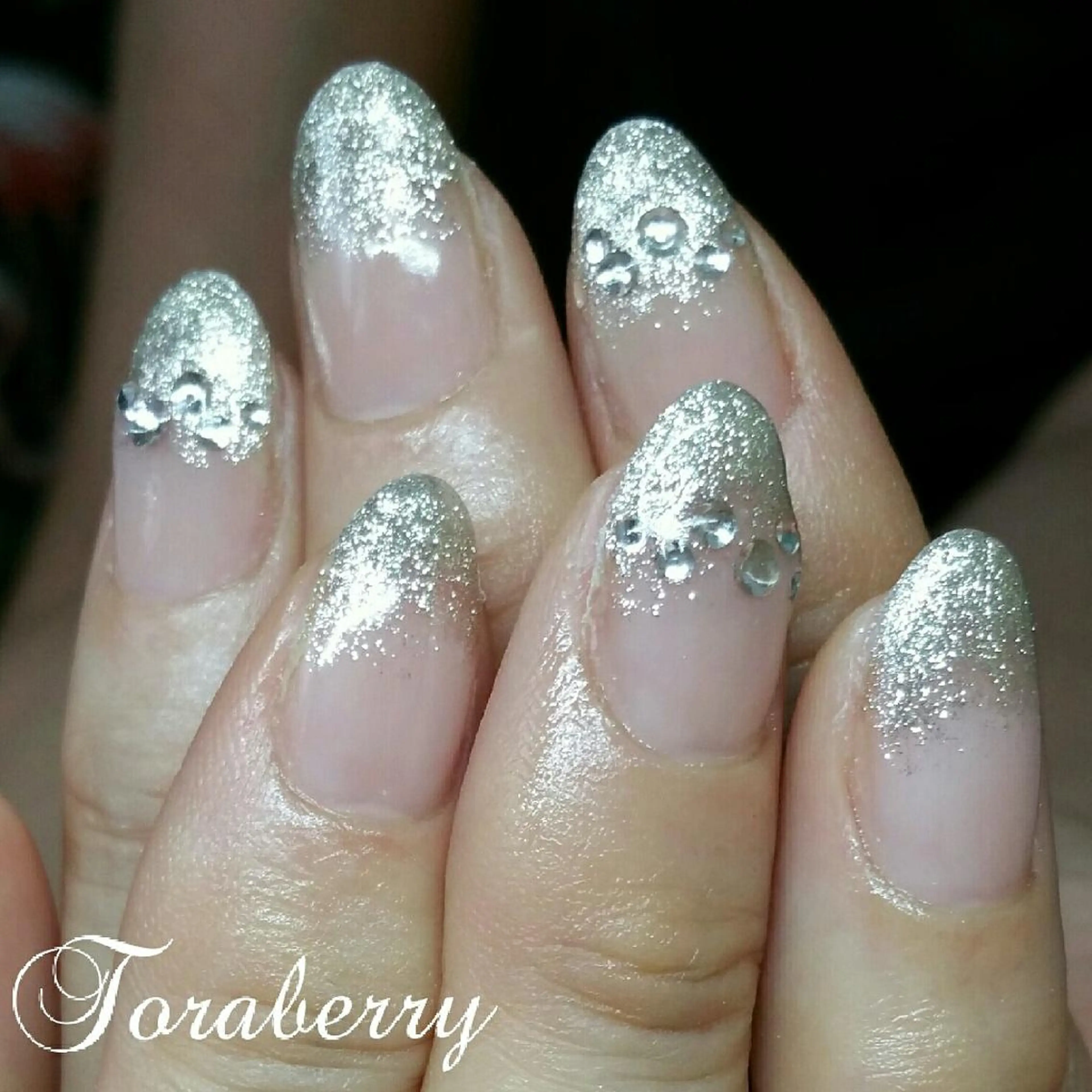 ネイル グラデーション ラメ(グリッター) ラメグラデーション ネイリスト なつみのネイルデザイン