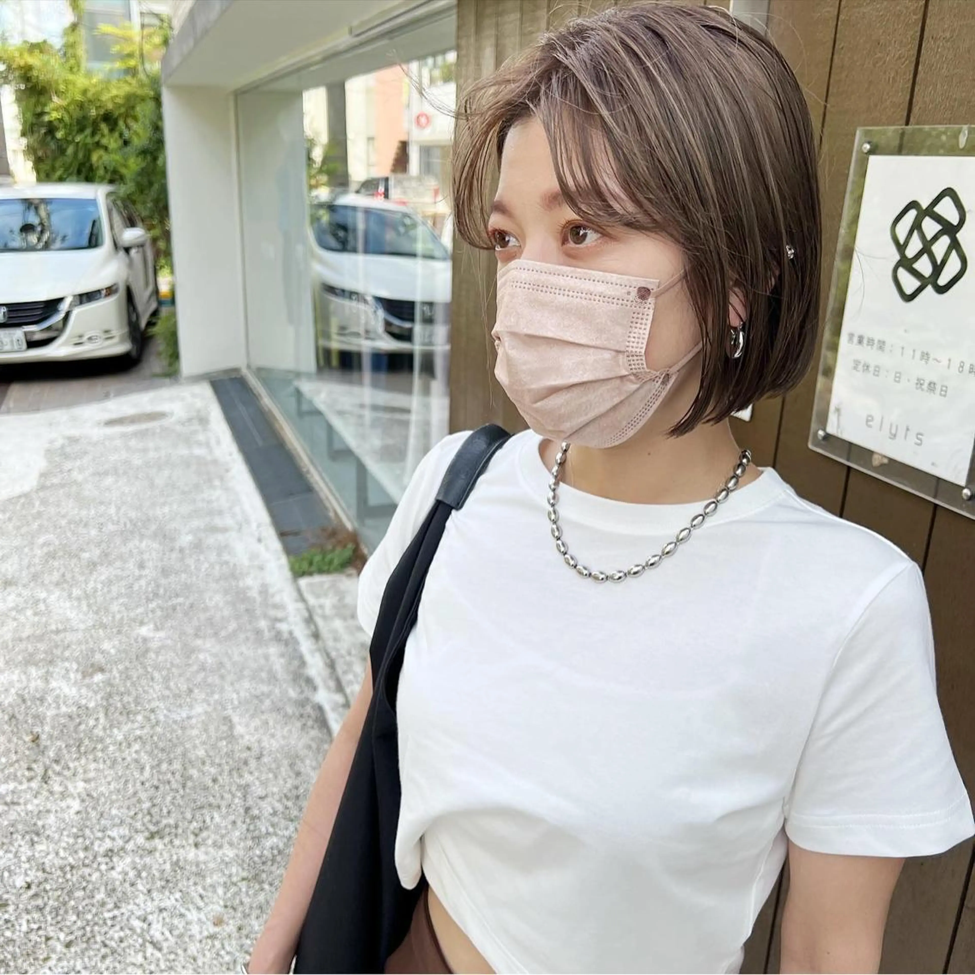 ショート カラー ベージュカラー ブリーチ 透明感カラー カット ヘアカラー トリートメント takada kohのヘアスタイル