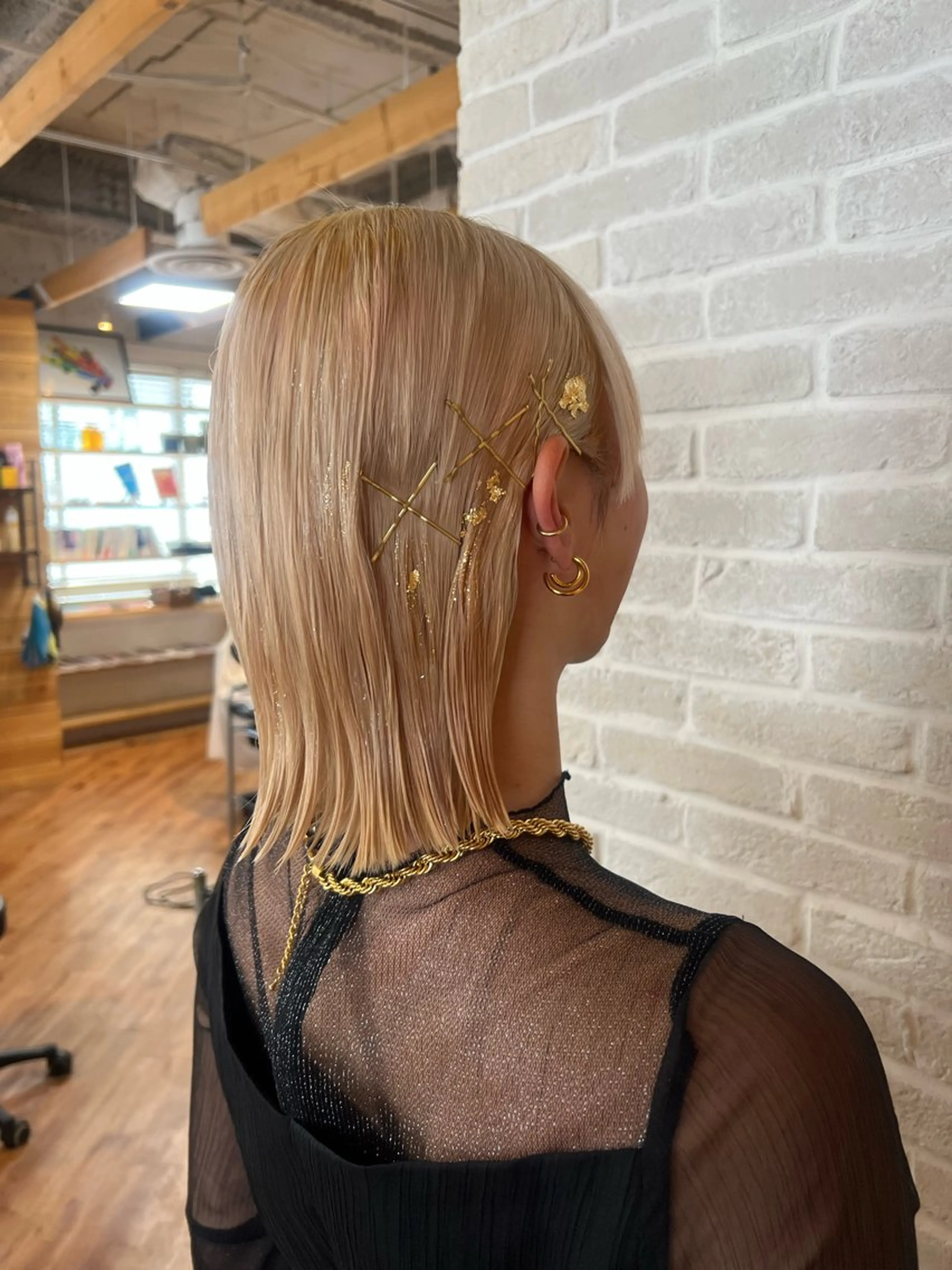 ミディアム カラー ヘアアレンジ カット ヘアカラー トリートメント ヘアセット Topstylist YUKIのヘアスタイル