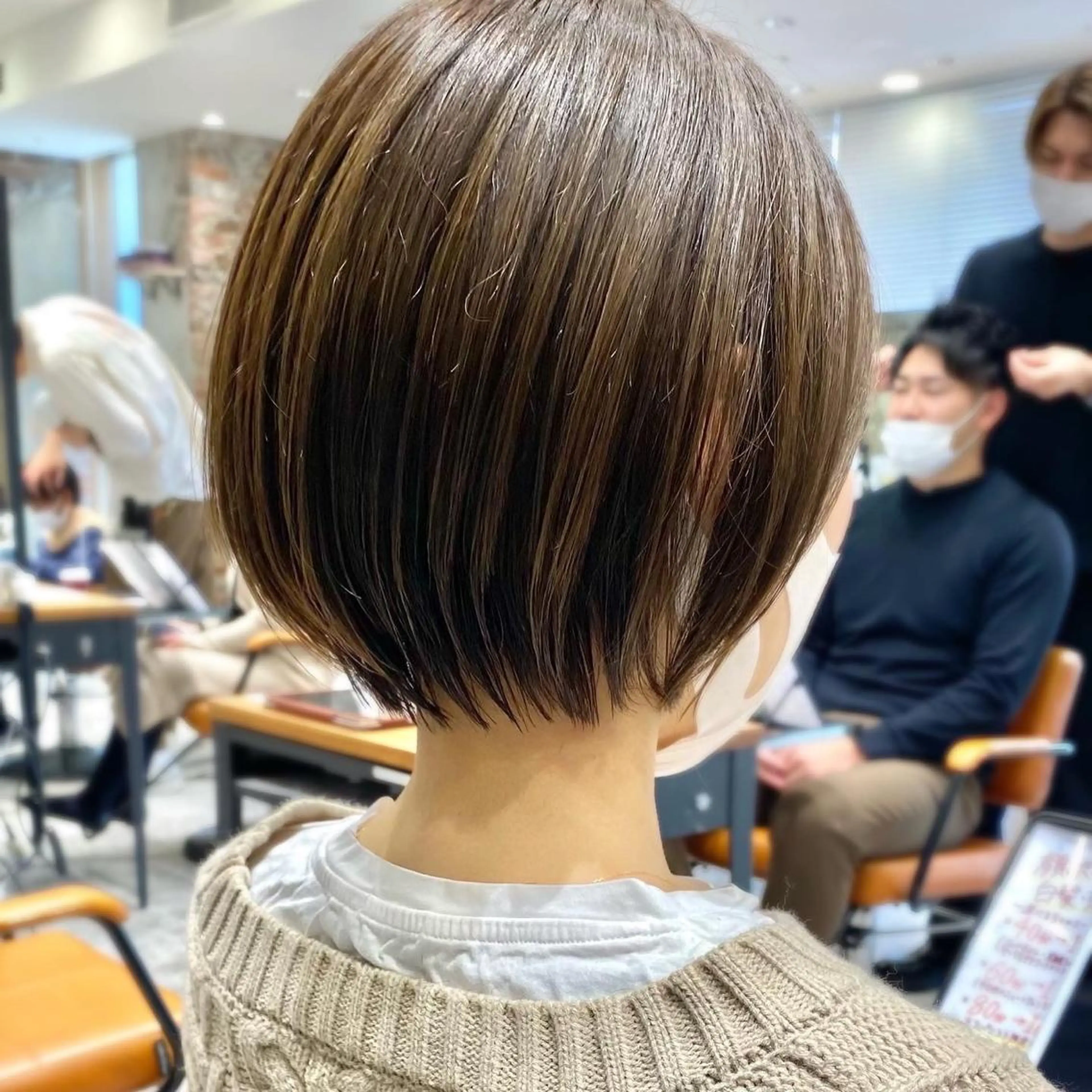 ショート 丸みショート ショートヘア On所属・新宿　ショート・ボブ カットモデル募集のヘアスタイル