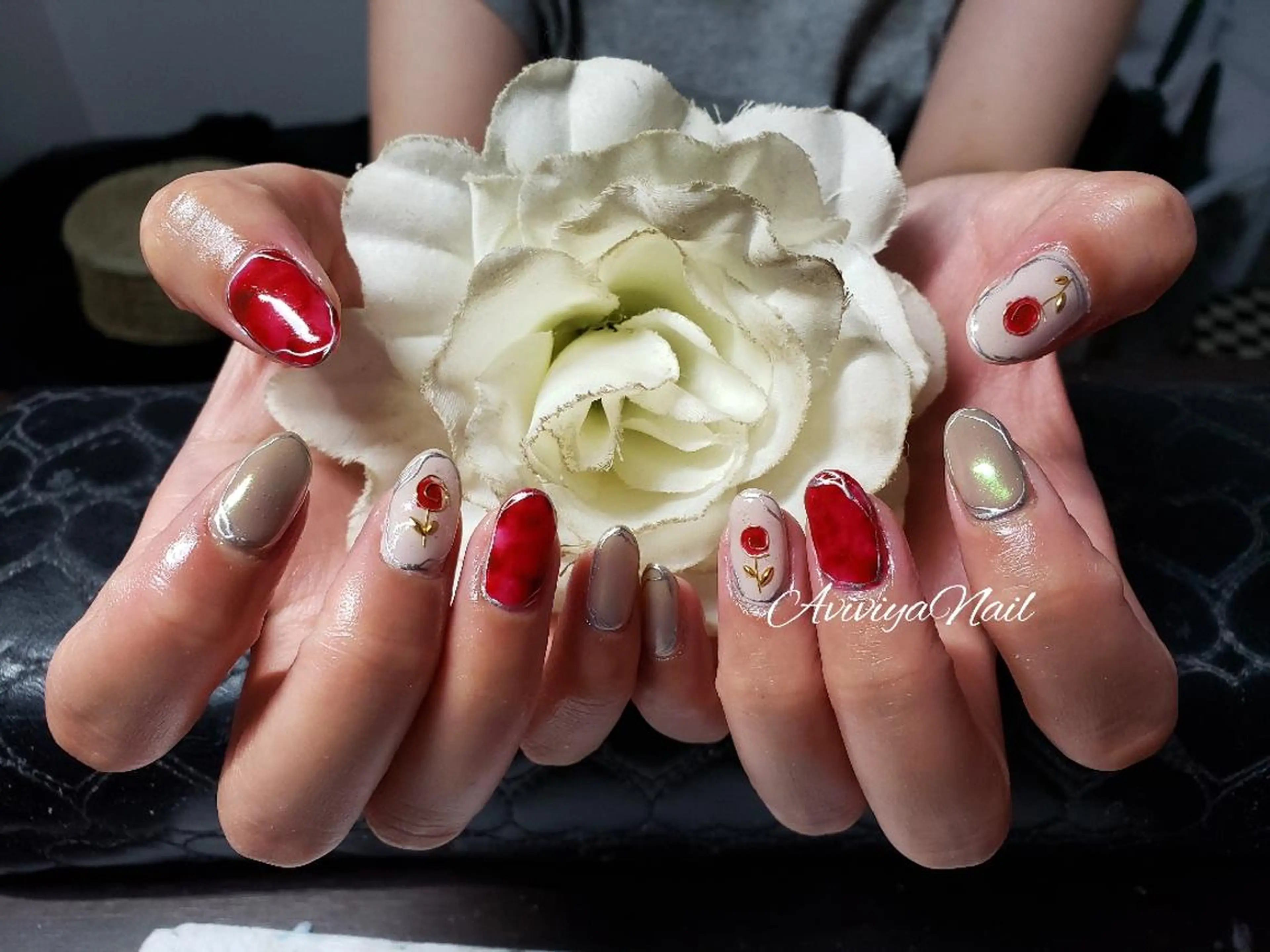 ネイル フラワーネイル AviviyaNail所属・kubo ayaのネイルデザイン