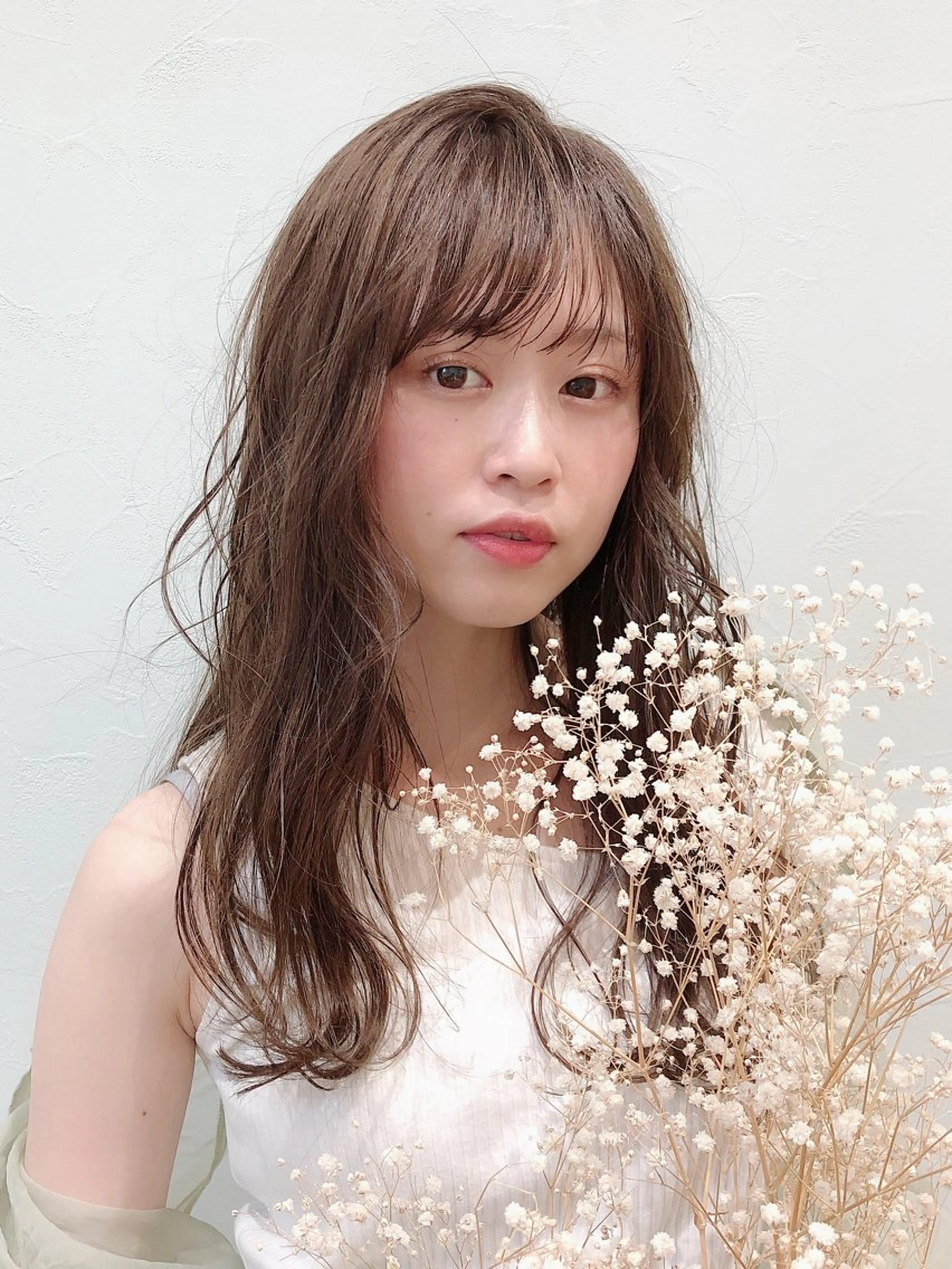 ロング カット ヘアカラー トリートメント 仲井 康己のヘアスタイル