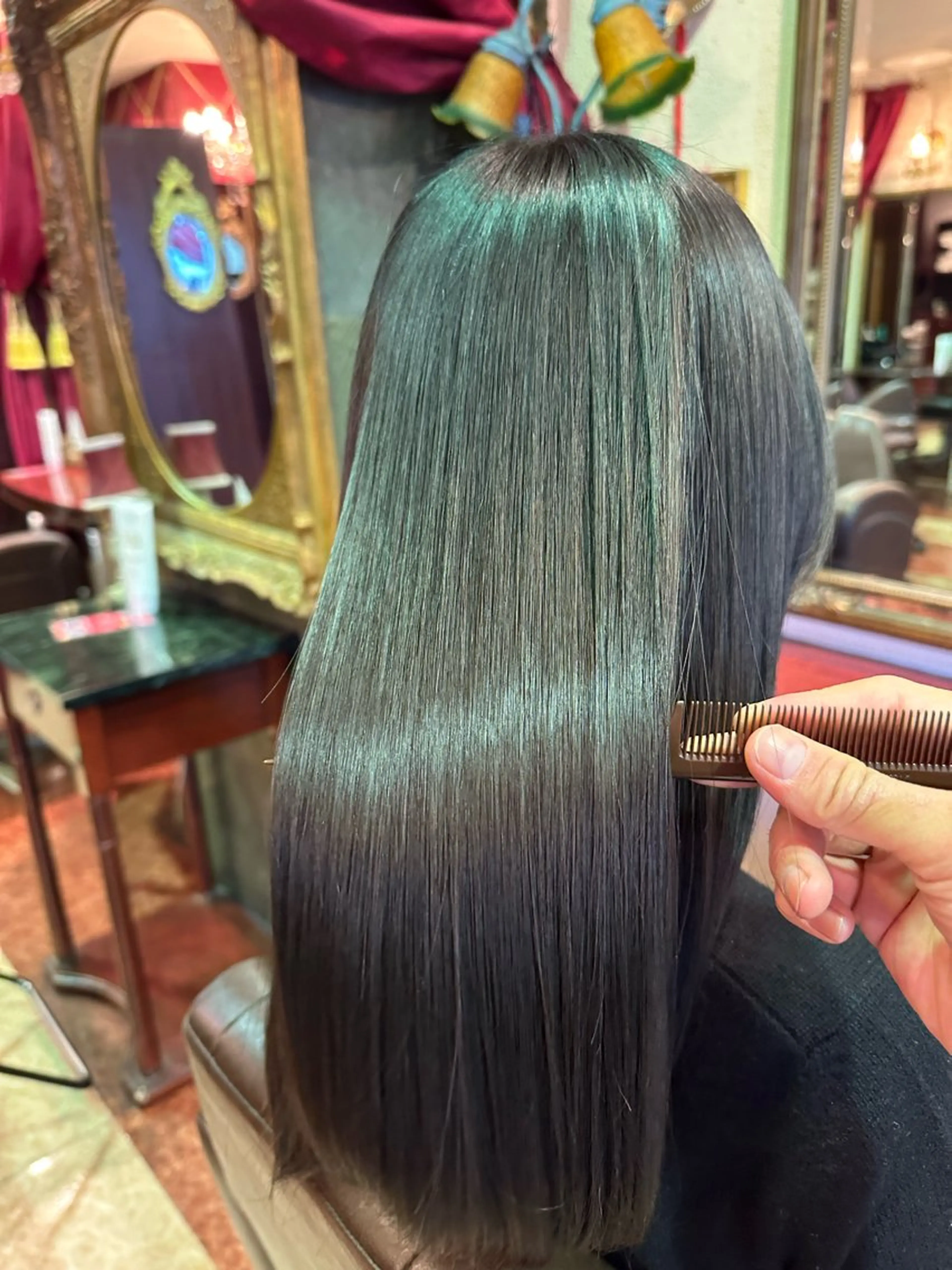 ロング カラー ブリーチ 透明感カラー グレージュ ブリーチなしカラー 髪質改善 カット ヘアカラー トリートメント 【美髪矯正 /髪質改善】RINのヘアスタイル