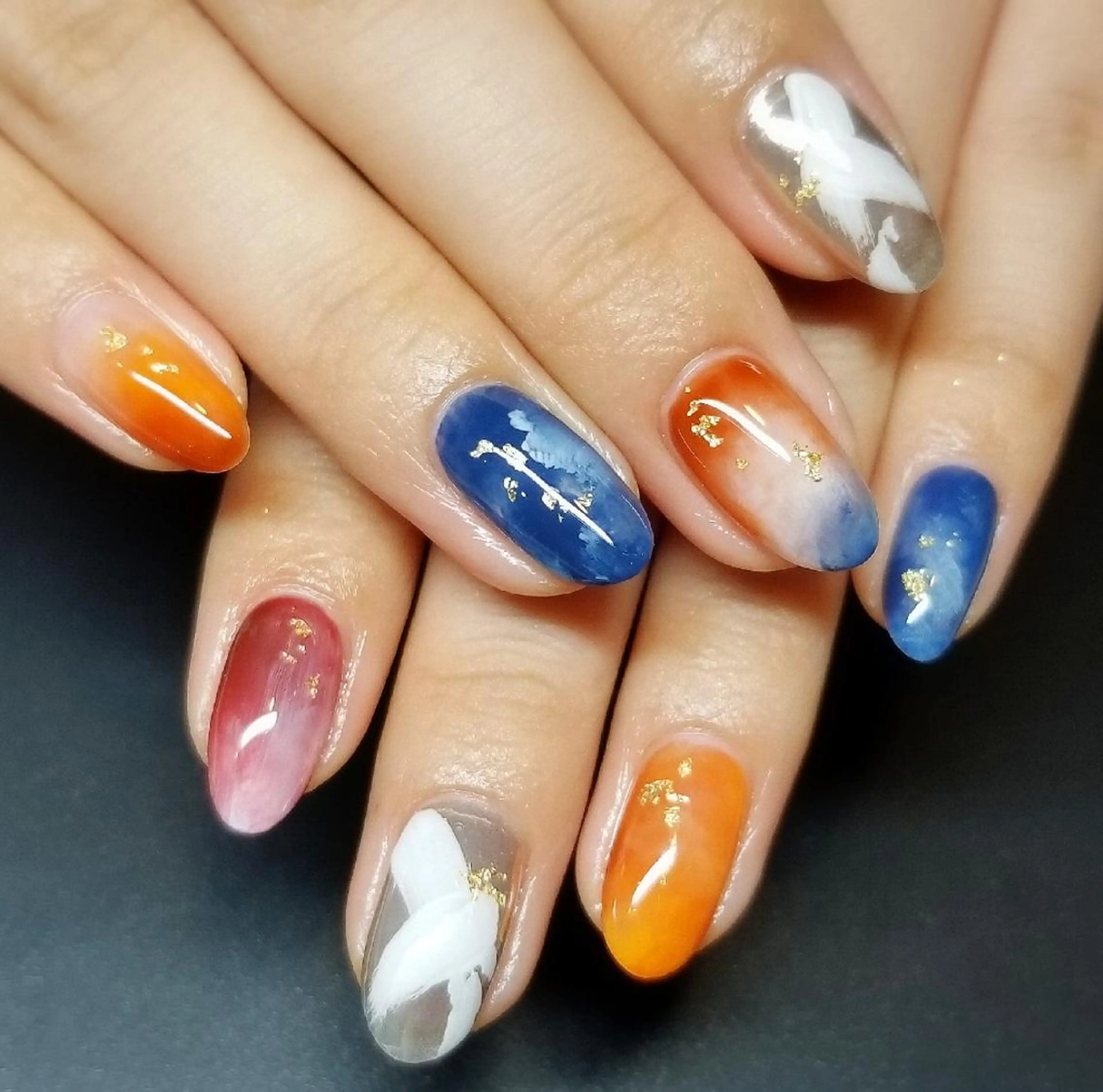 ネイル ニュアンスネイル ハンドネイル 柴田 彩のネイルデザイン