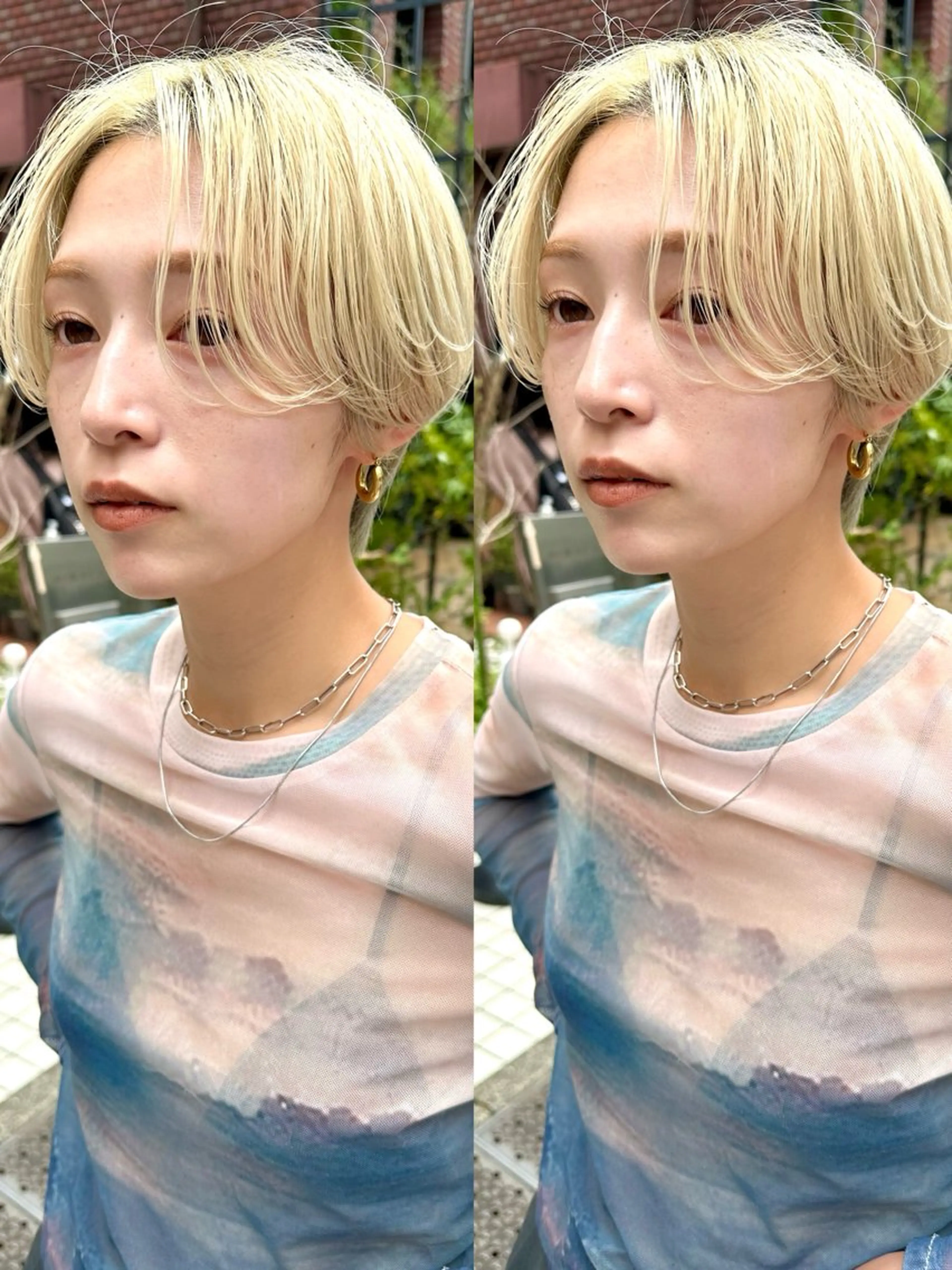 ショート カット ヘアカラー トリートメント 骨格診断で絶対可愛い ✨丸みショート✨凌弥のヘアスタイル